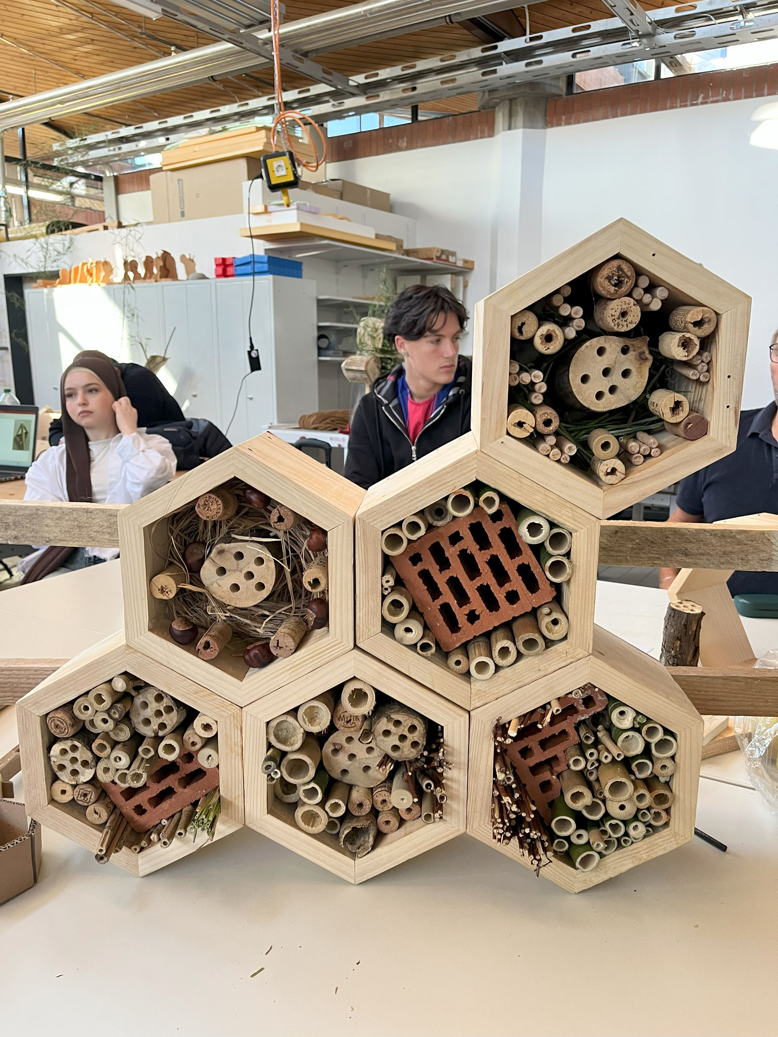 So kann ein Insektenhaus aussehen
