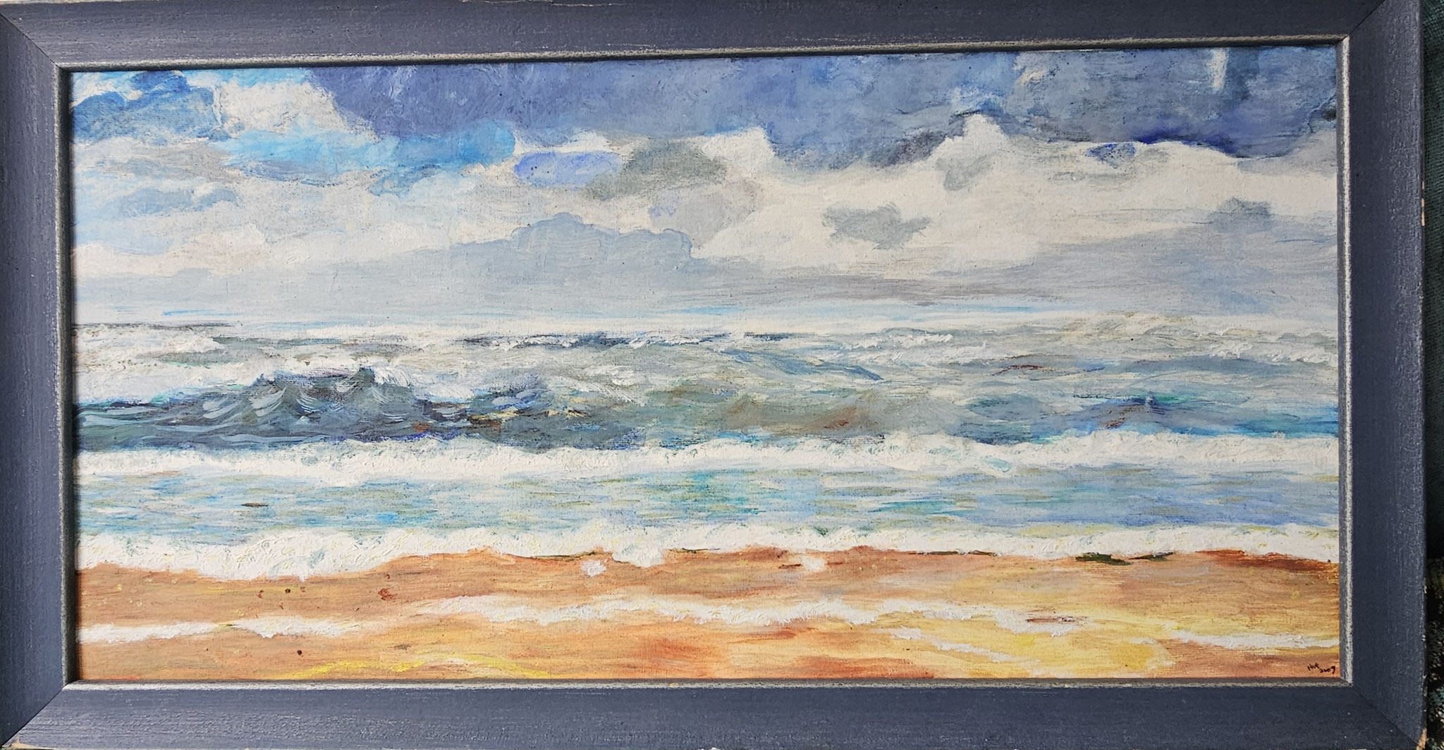 5. een van mijn eerste zeeschilderijen, 2007, 80-40 cm