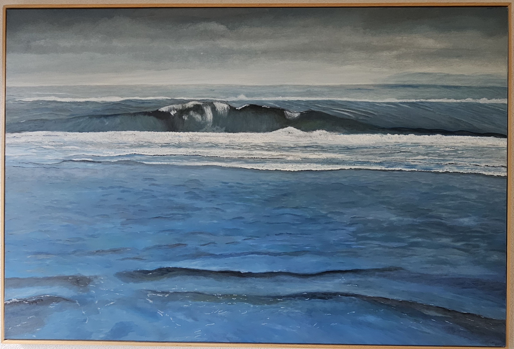 3. de zee van 16 maart 2026, olieverf 2026, 150-100 cm