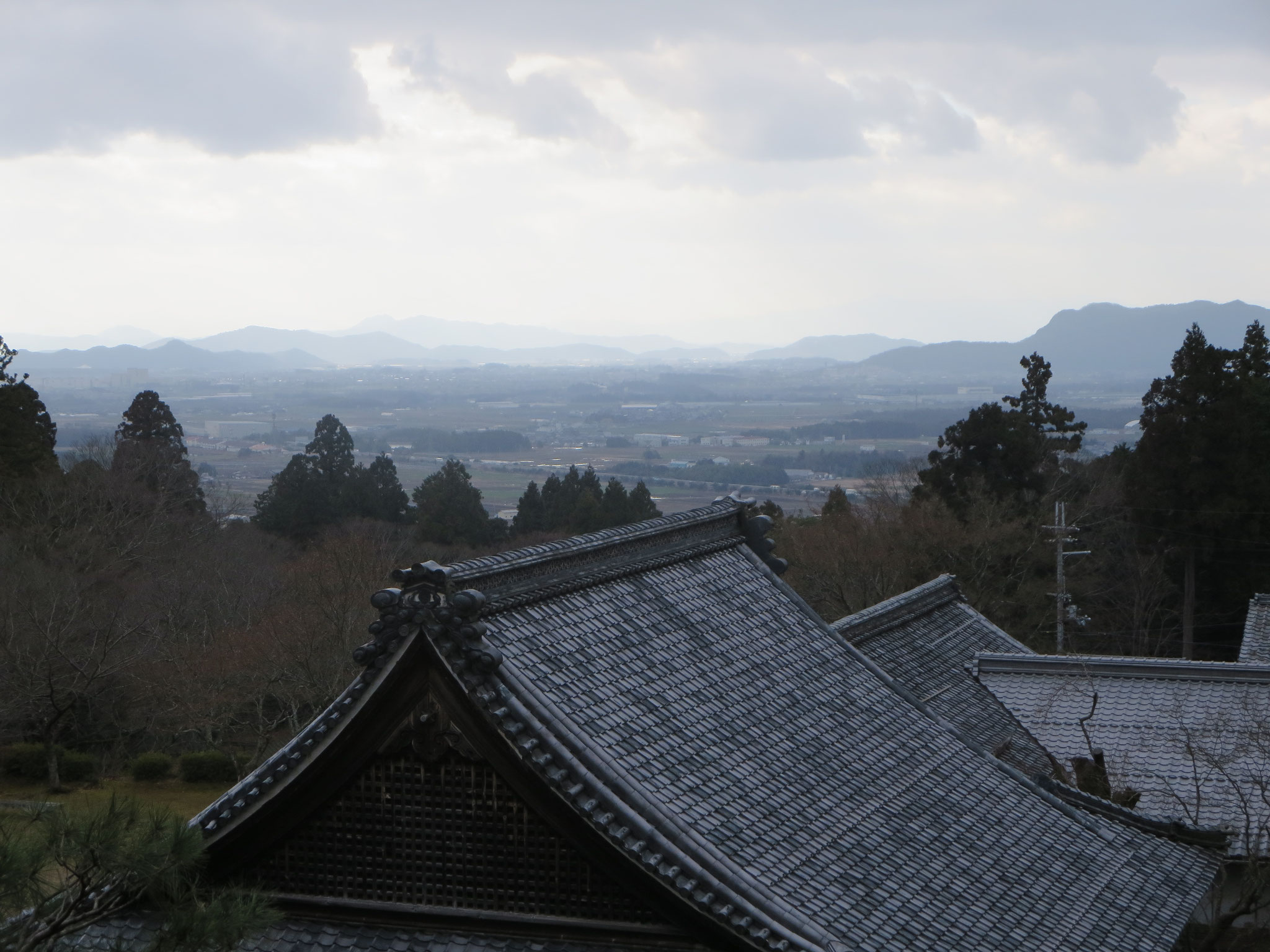 百済寺の遠景