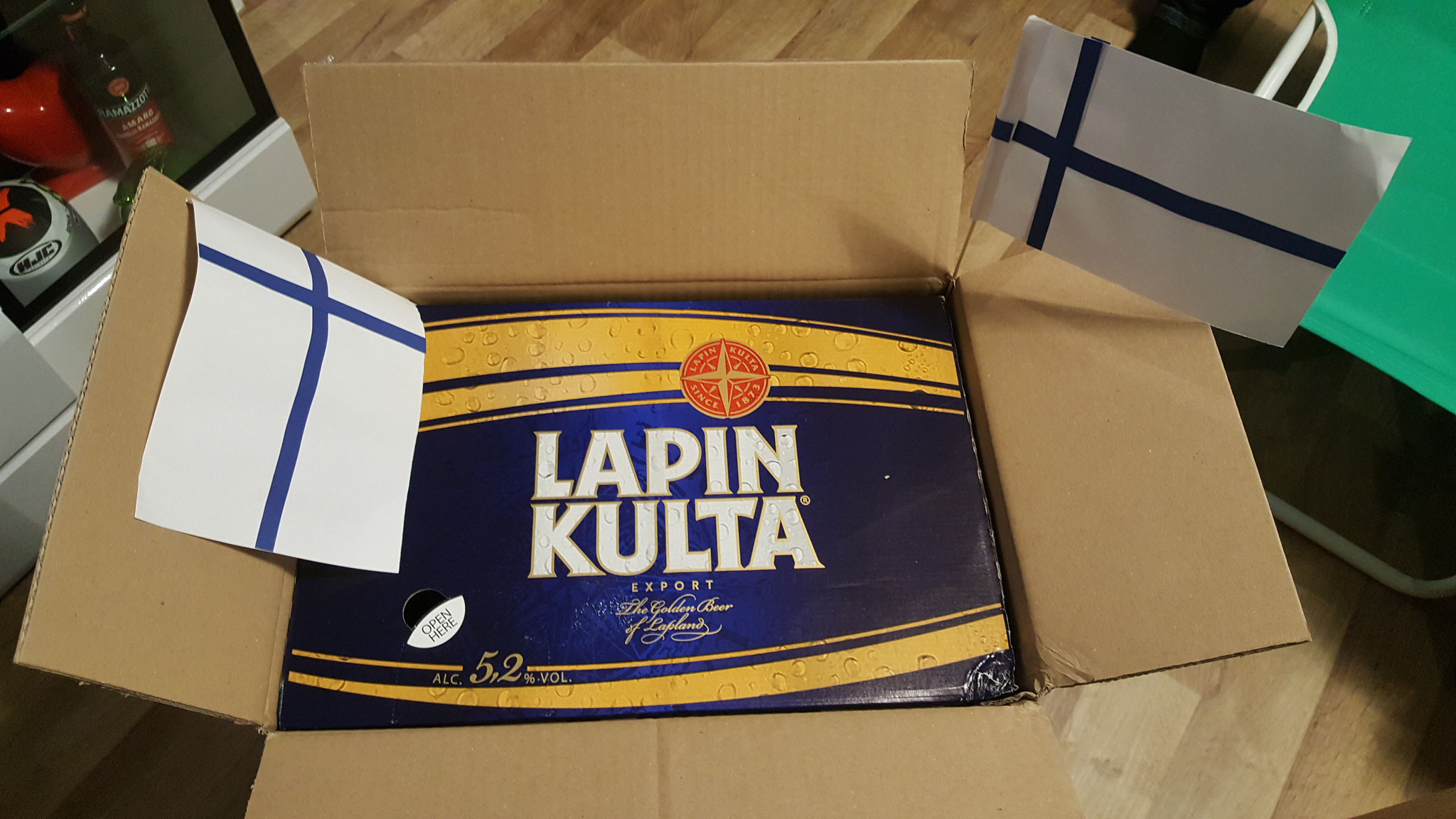 Extra bestellt: Finnisches Bier