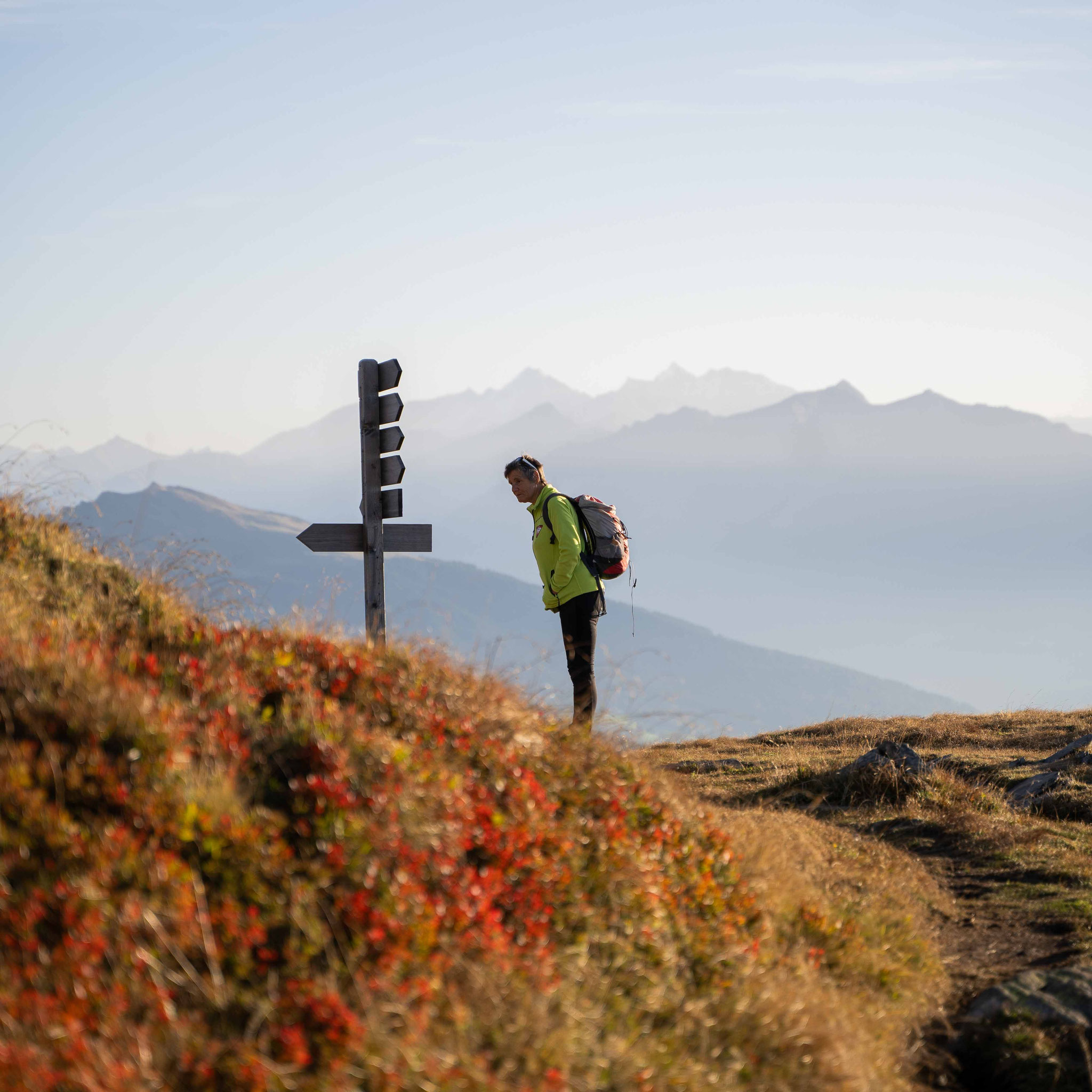 Sonnenaufgangswanderung , Gipfeltour zur Flecknerspitze im Passeiertal , Jaufenpass-Südtirol