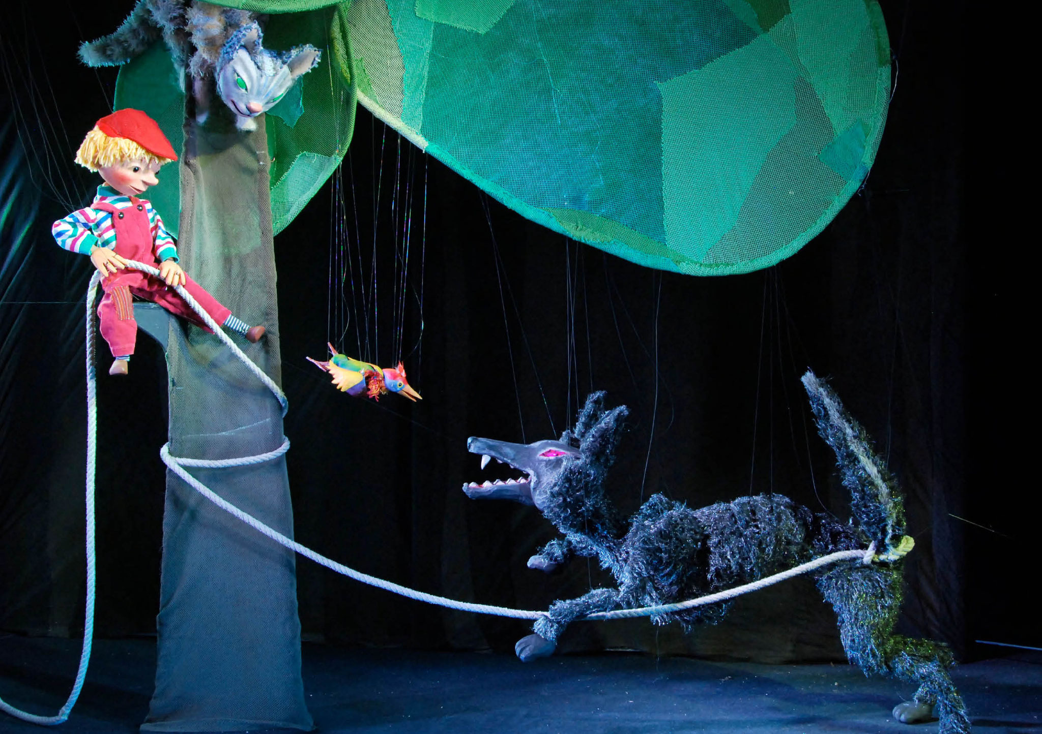 Peter und der Wolf: PendelMarionettenTheater, Marlene Gmelin und Detlef Schmelz, Hermuthausen 