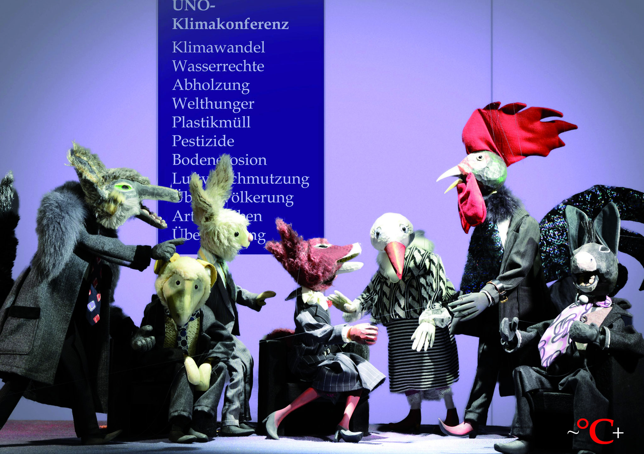 ~°C+ Ein paar Grad plus – die Klimakonferenz: Mitglieder Verein KunstForm Marionette