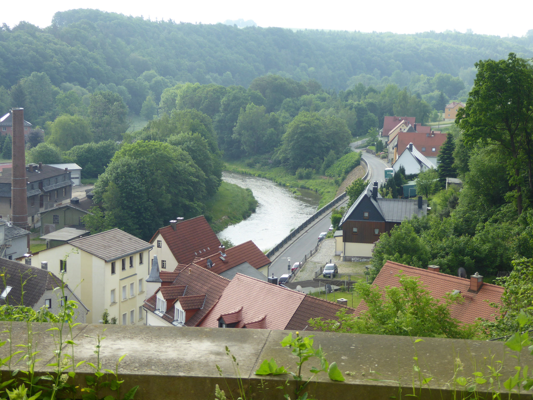 Nossen Schloßblick,  Mulde Richtung Siebenlehn