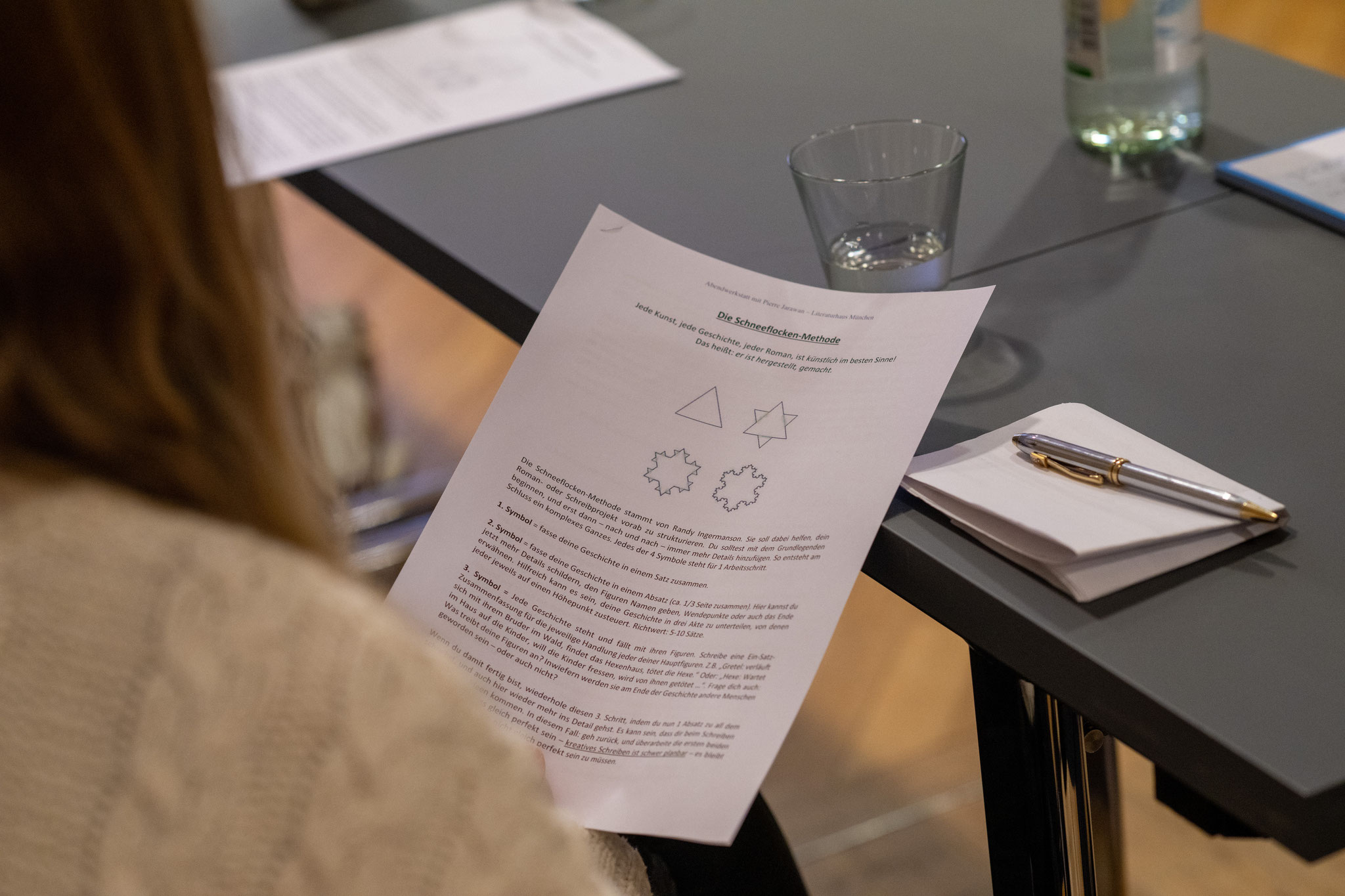 Abendwerkstatt im Literaturhaus München. ©Catherina Hess 