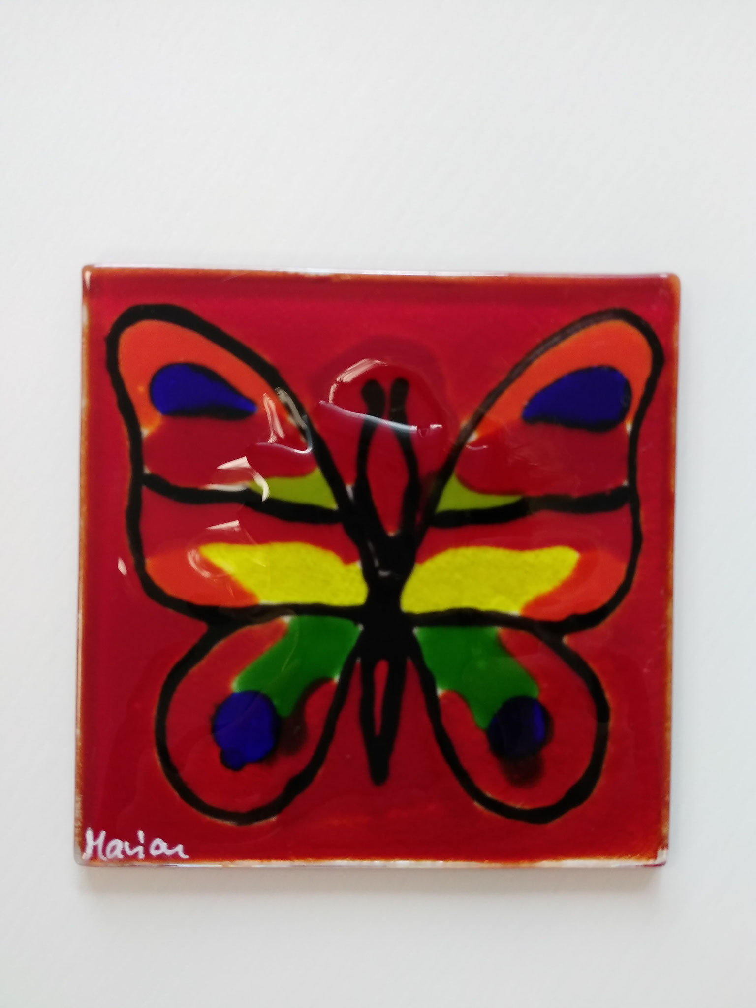 Glasuntersetzter 10x10cm