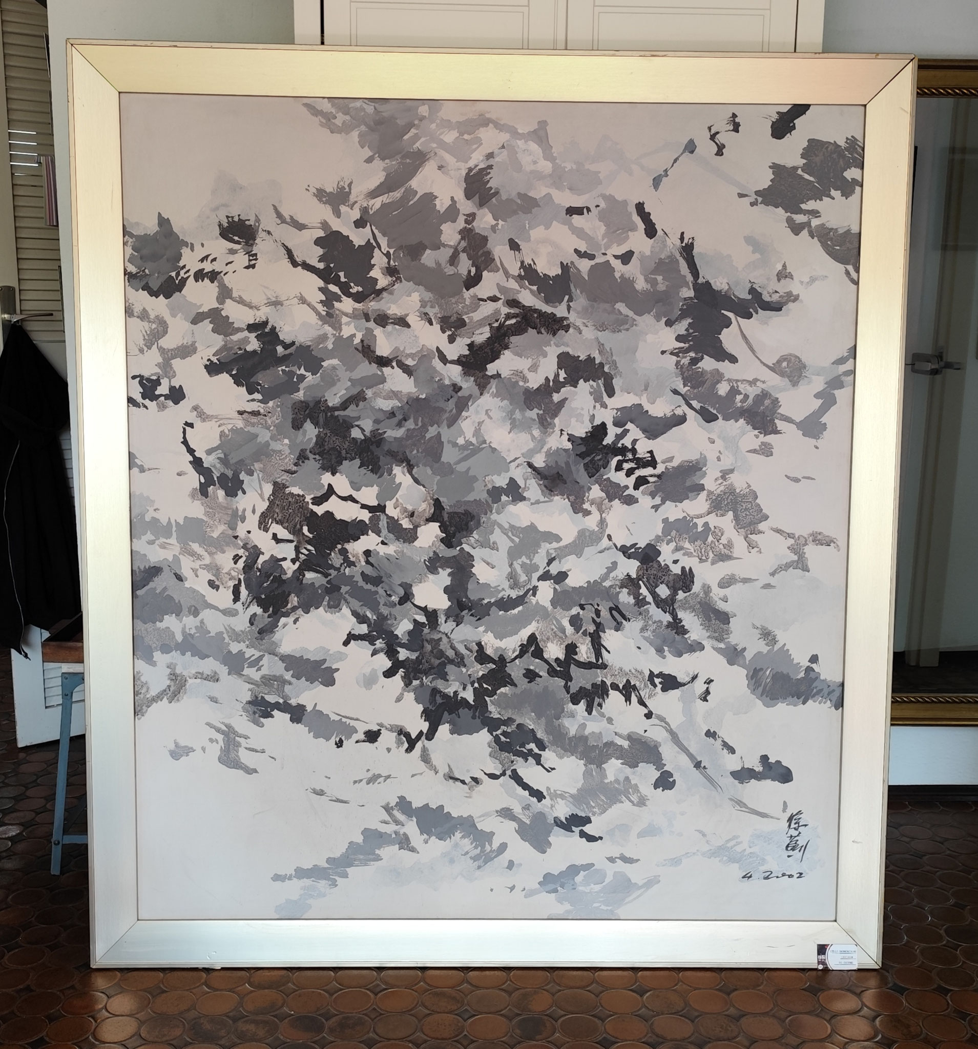 Snowmountains by Ji Xu (1963-2014) 155x175x5cm acrylic on canvas 2002,Berlin / price: 12.000,00€