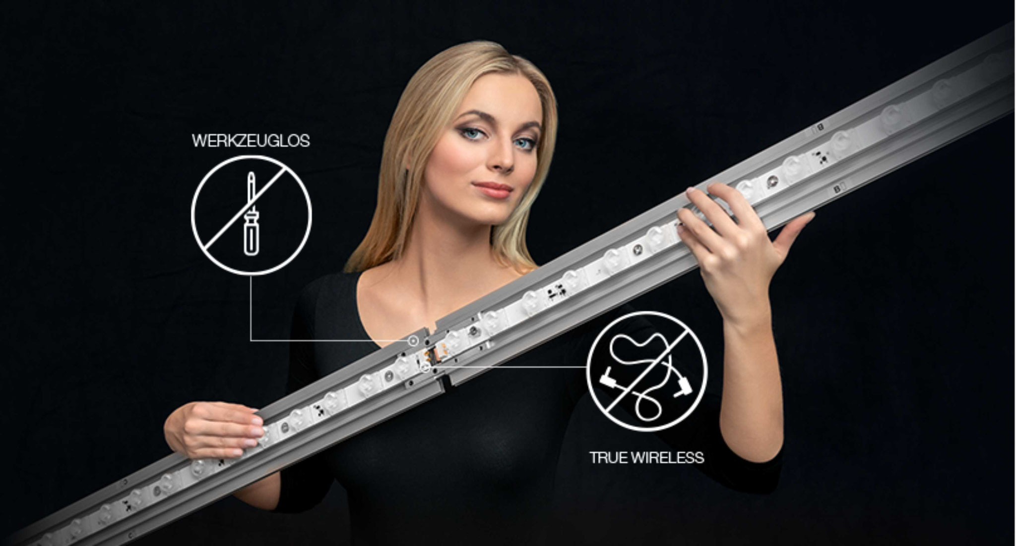 LEDUP-Leuchtbox Werkzeuglos und True Wireless