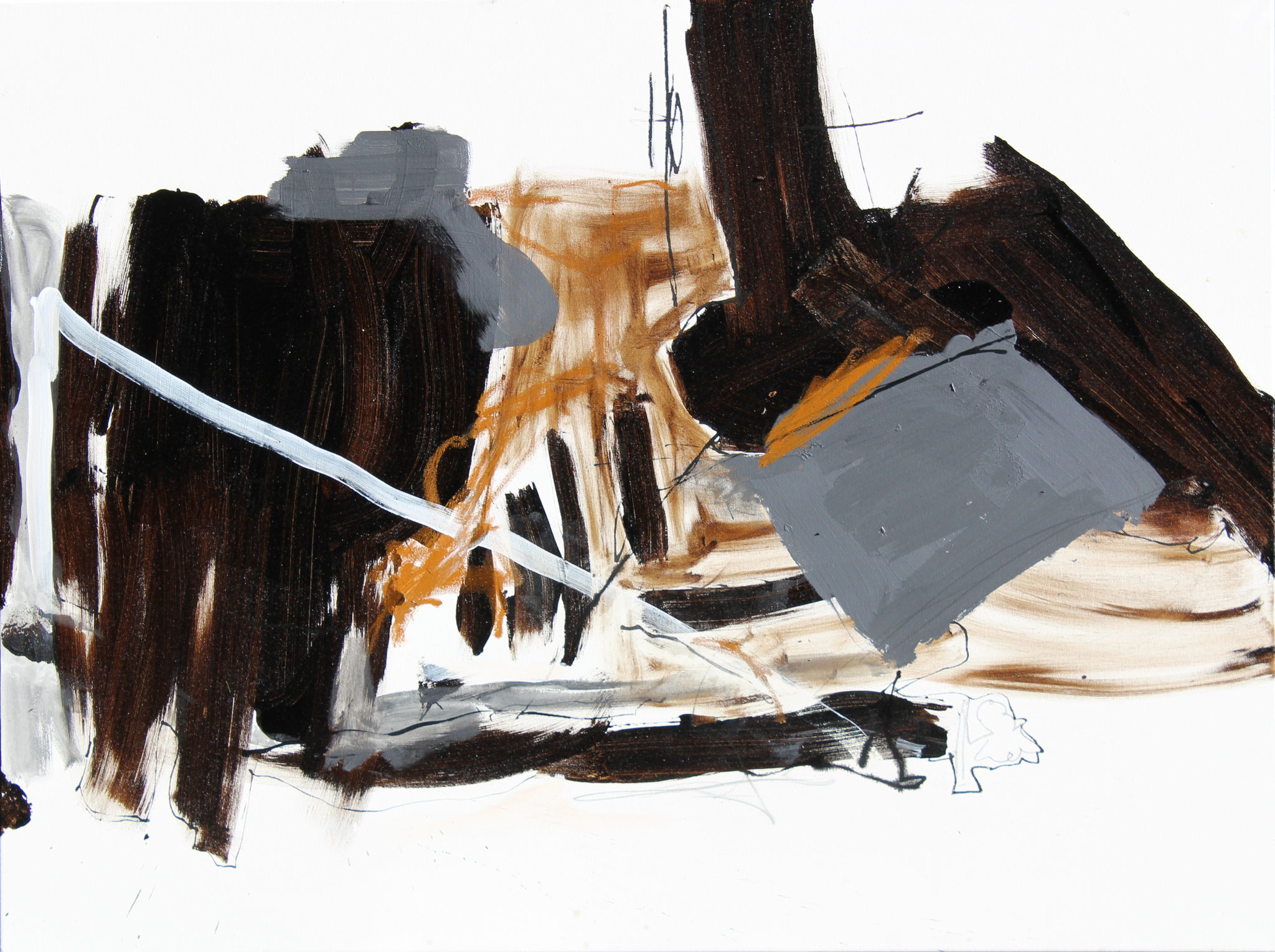 Script, 2017, 160x120cm, Mischtechnik / Leinwand