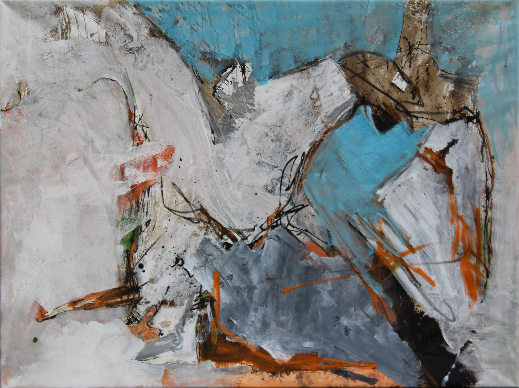 o.T., 2017, 160x120cm, Michtechnik / Leinwand
