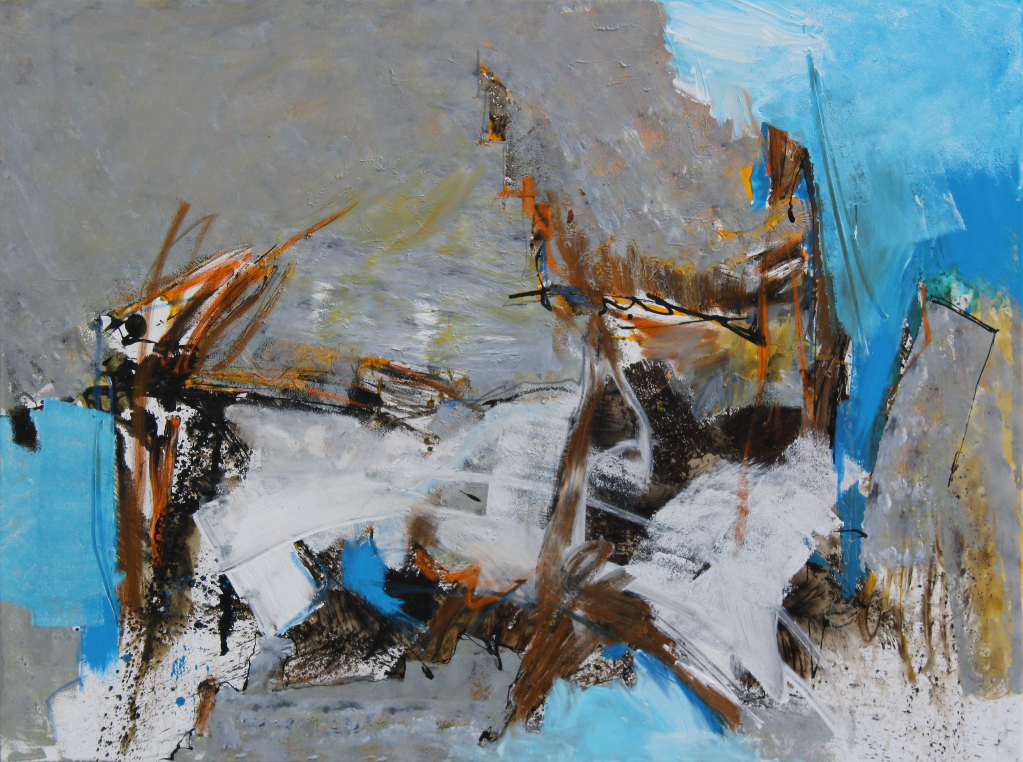 A.T.: Ansturm, 2017, 160x120cm, Michtechnik / Leinwand