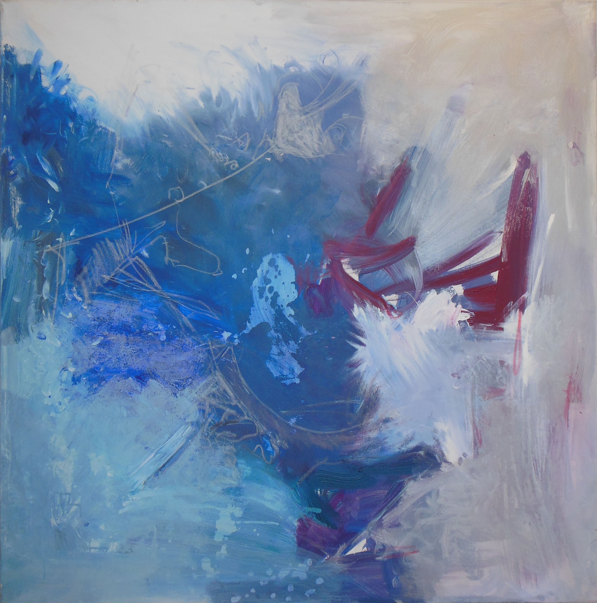Gefälligkeit, 2011, 120x120cm, Mischtechnik / Leinwand
