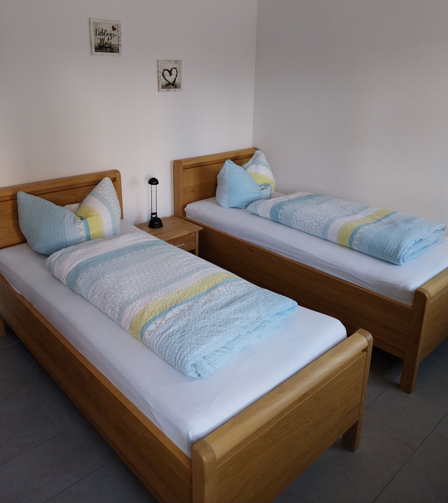 Fewo 3 2.Schlafzimmer mit getrennten Betten