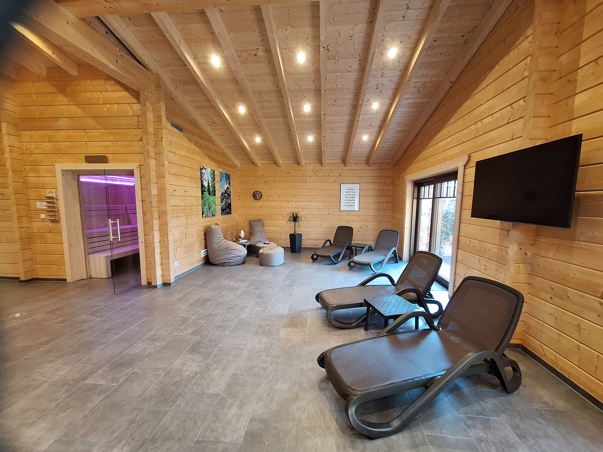 Sauna Neubau 2024