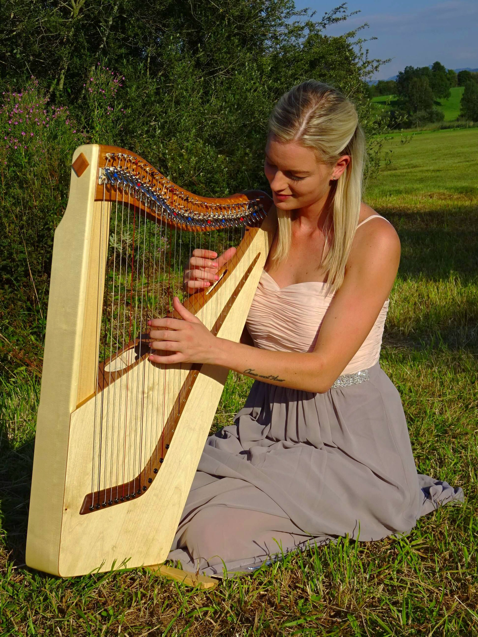 How To Play Electric Harp and Travel Harp