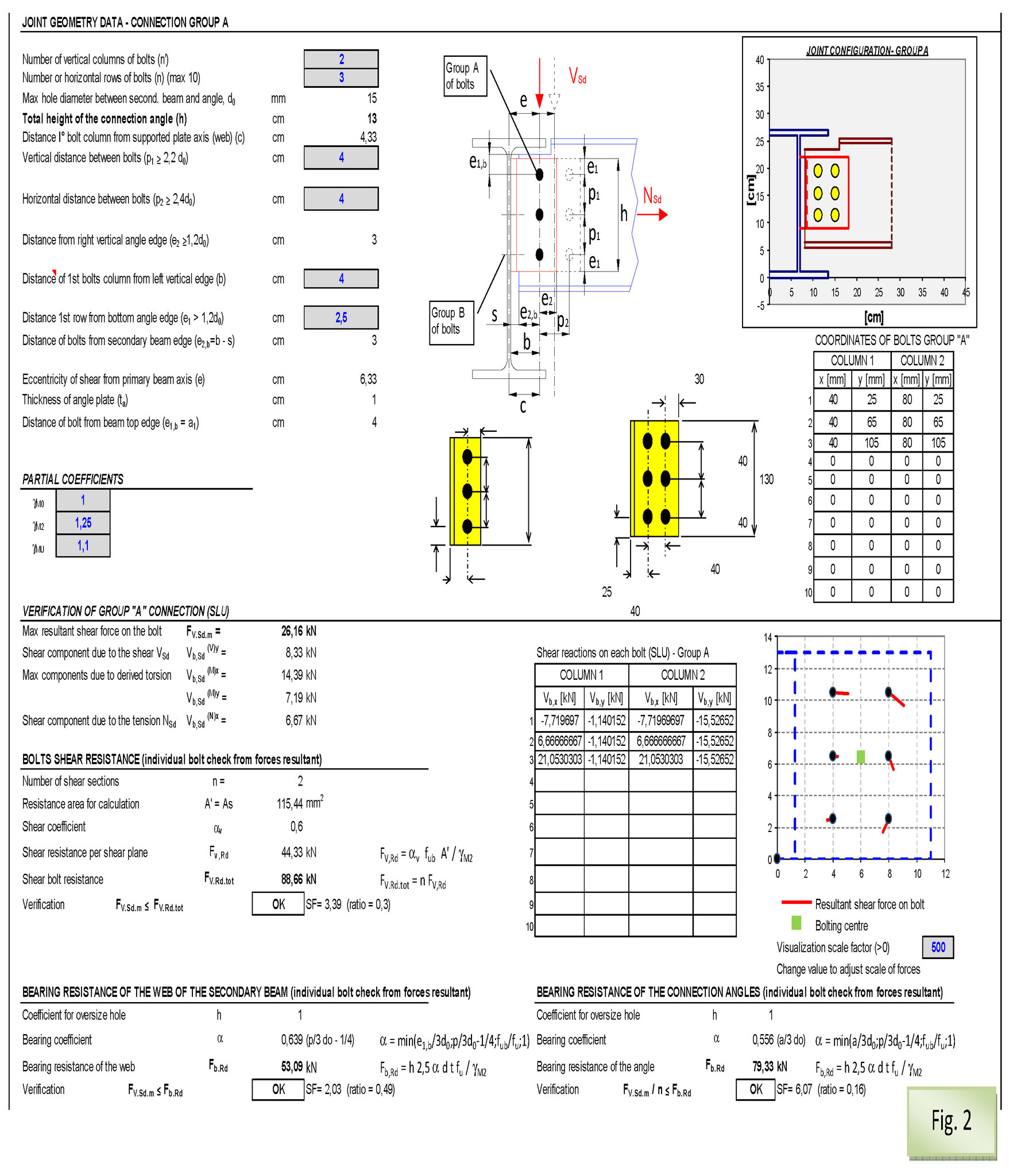 Clip angles connection mec Engineering Spreadsheets