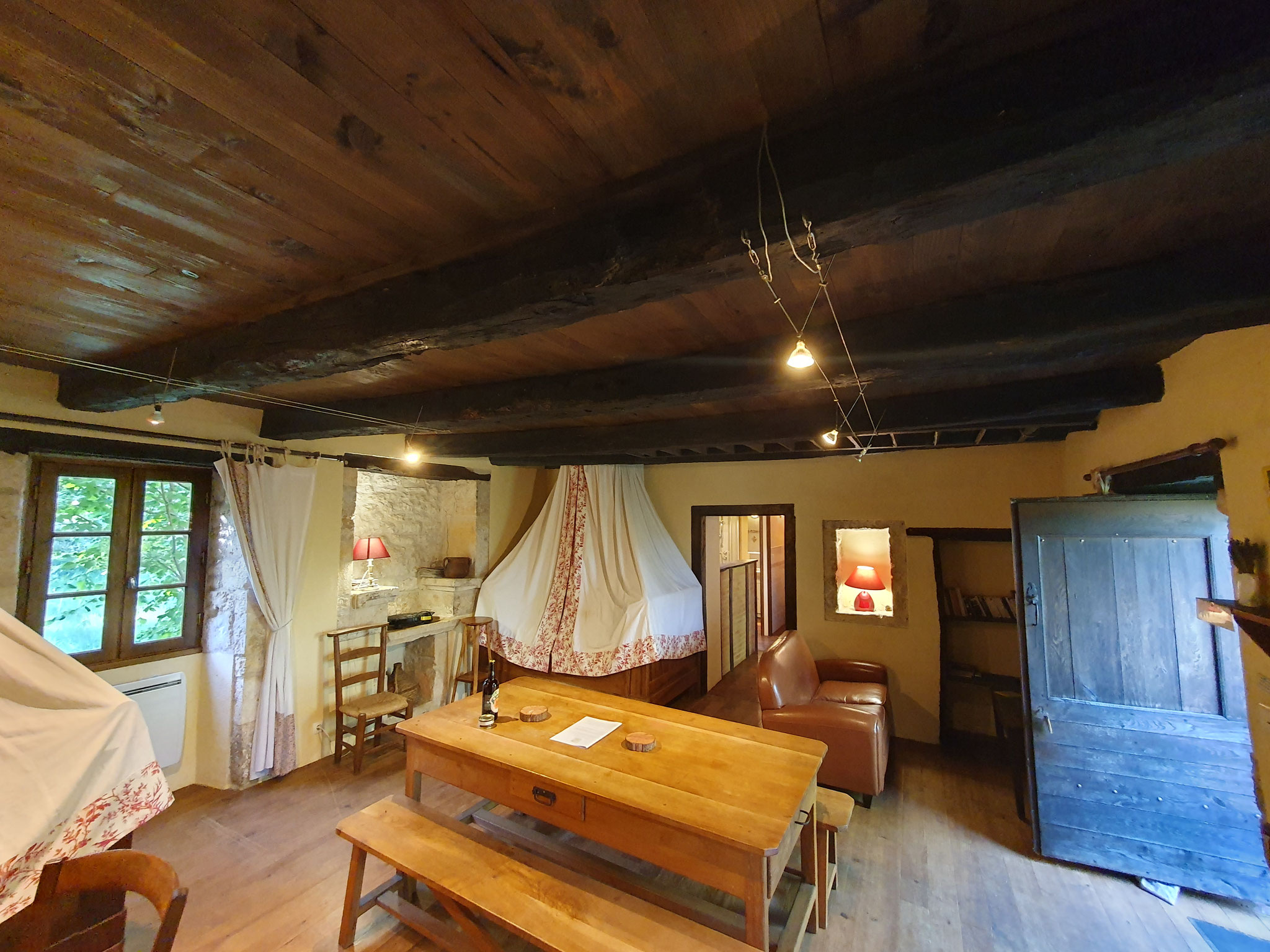 Le salon du gite la Chevalière