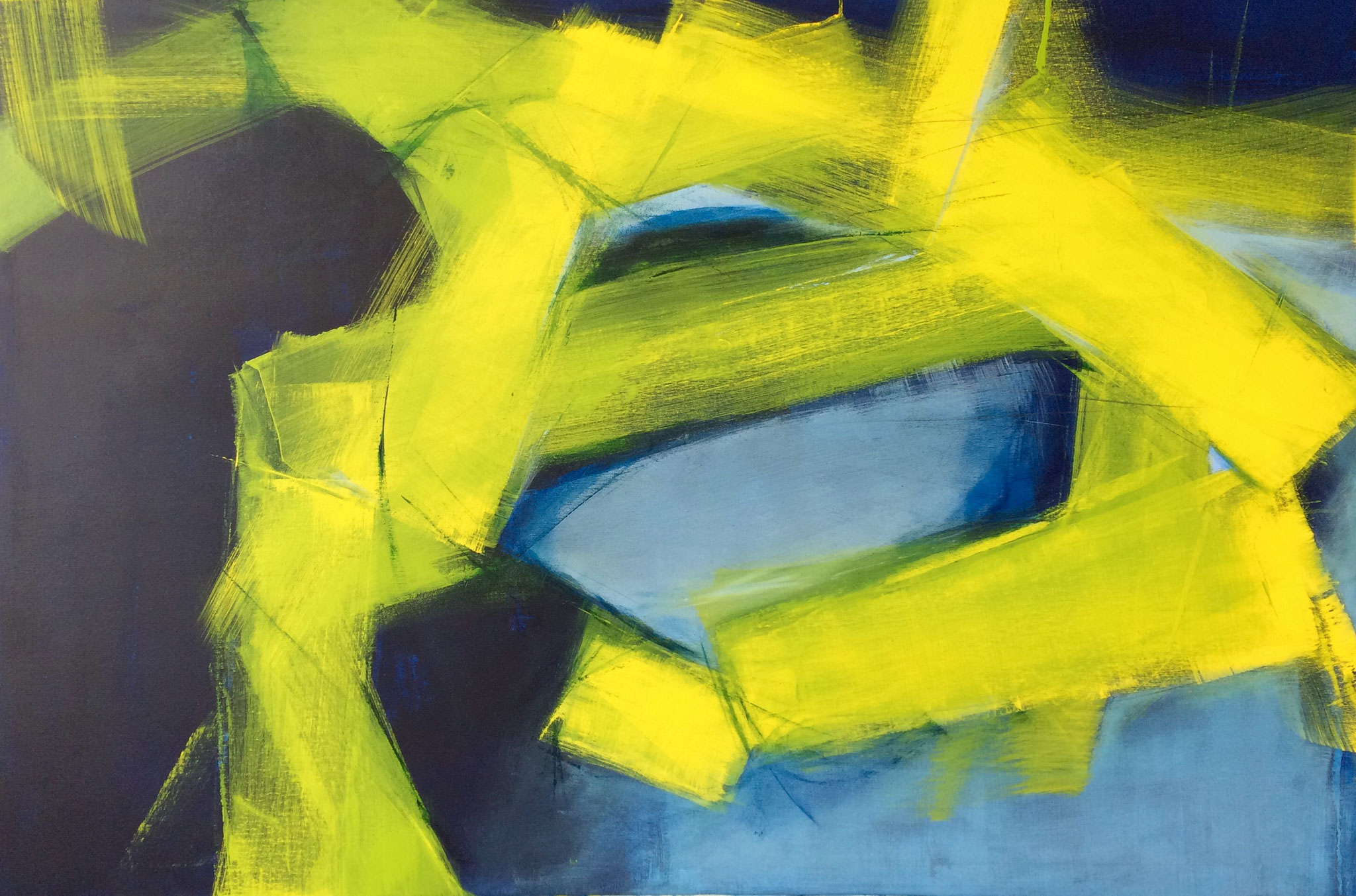 Springer |  100 x 150  |  Acryl auf Leinwand  |  2017