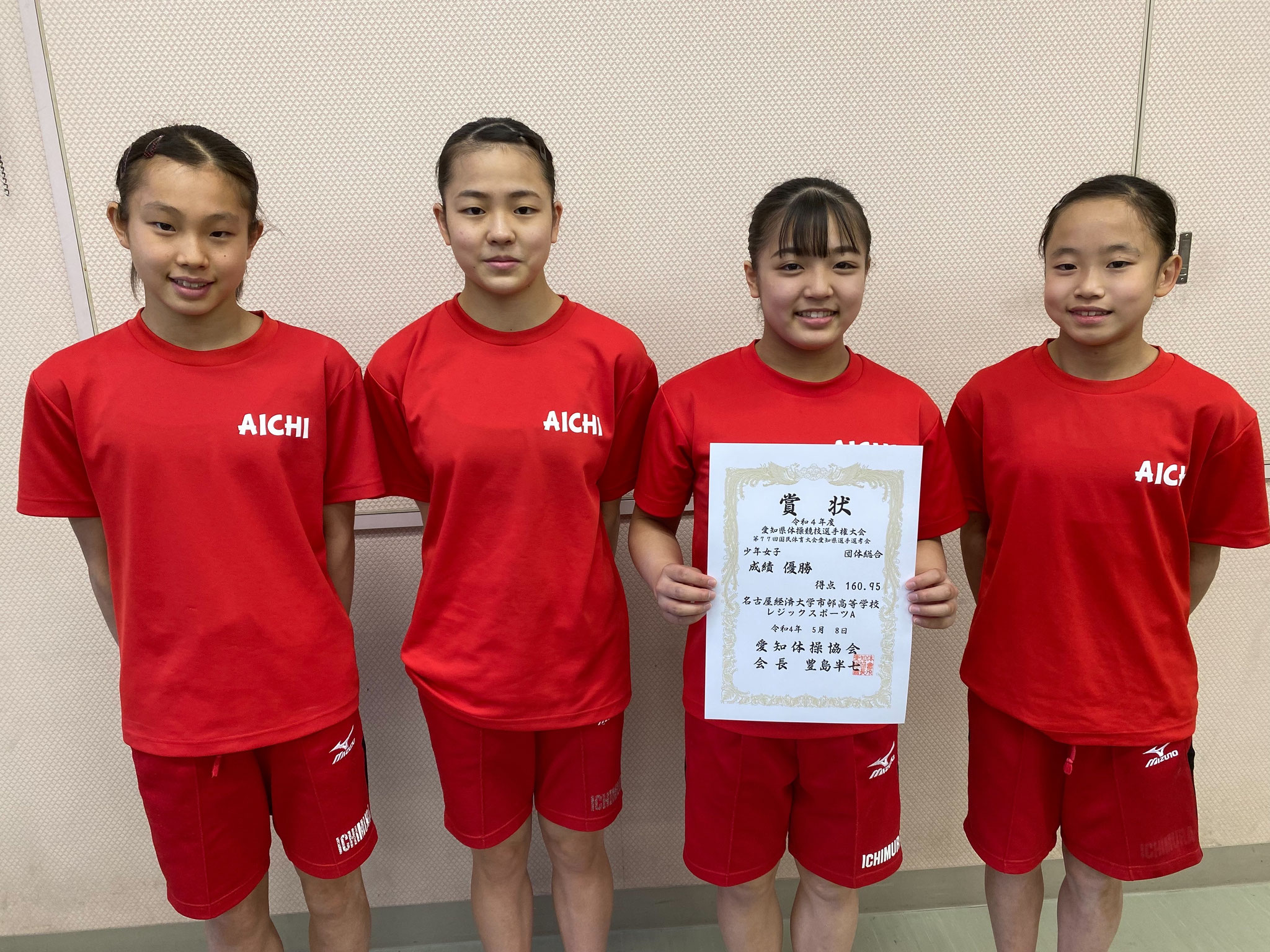 少年女子団体 優勝 名古屋経済大学市邨高等学校 レジックスポーツ