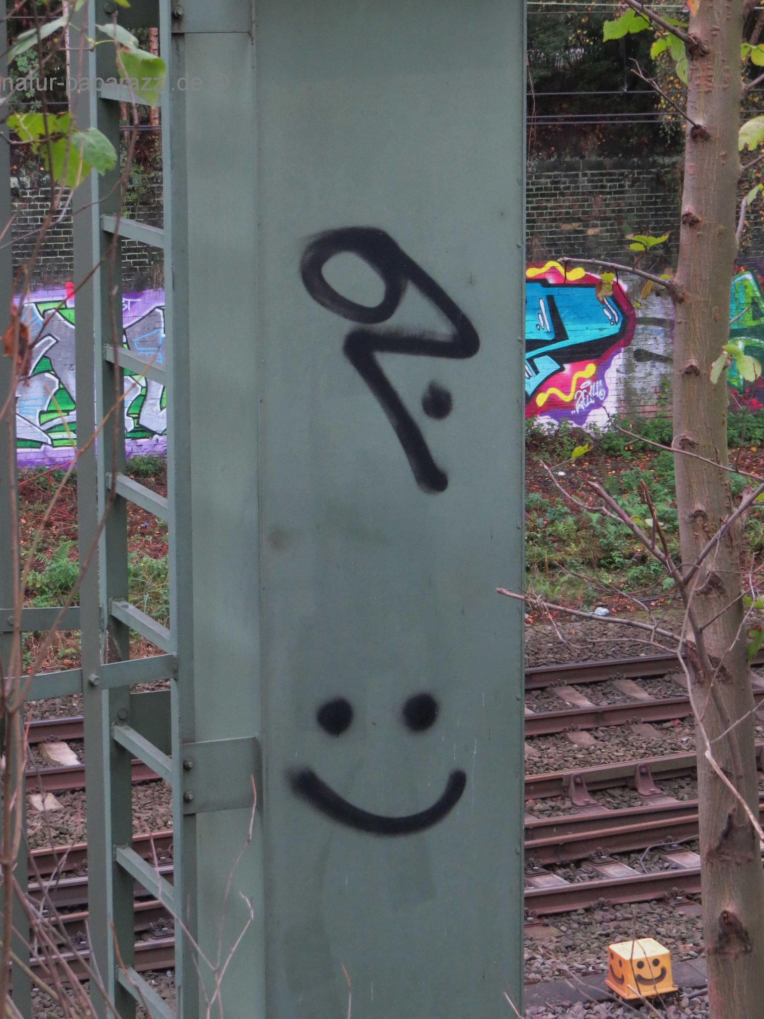 Tag und 3 Smilies vom 25. 09.2014 verunglückten Sprayer OZ. 