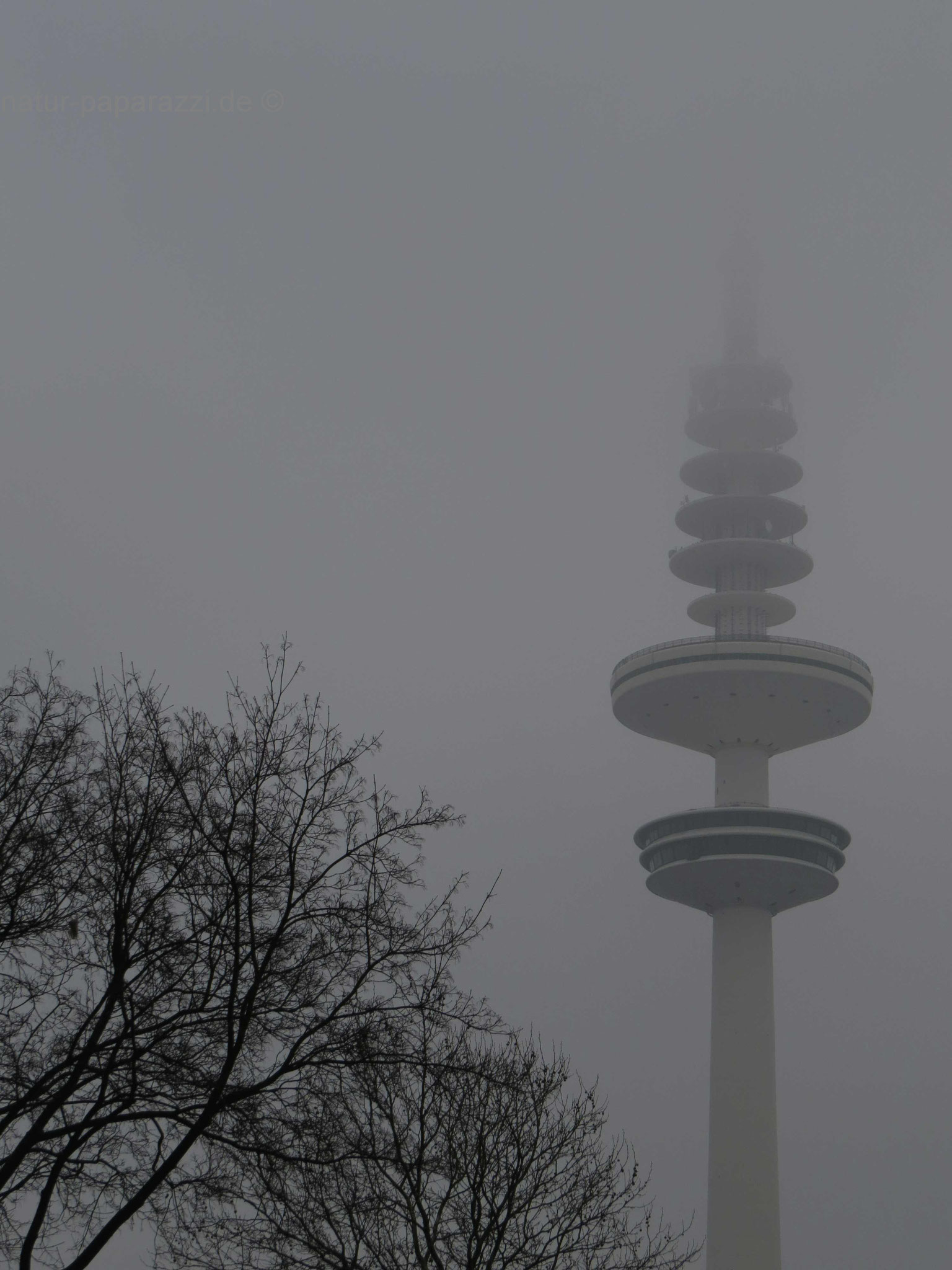 Der Heinrich-Hertz-Turm wurde von 1966-1968 erbaut. Seine Höhe beträgt 279,2 Meter. Im unteren Ring befand sich bis 2001 ein Restaurant das sich drehte.