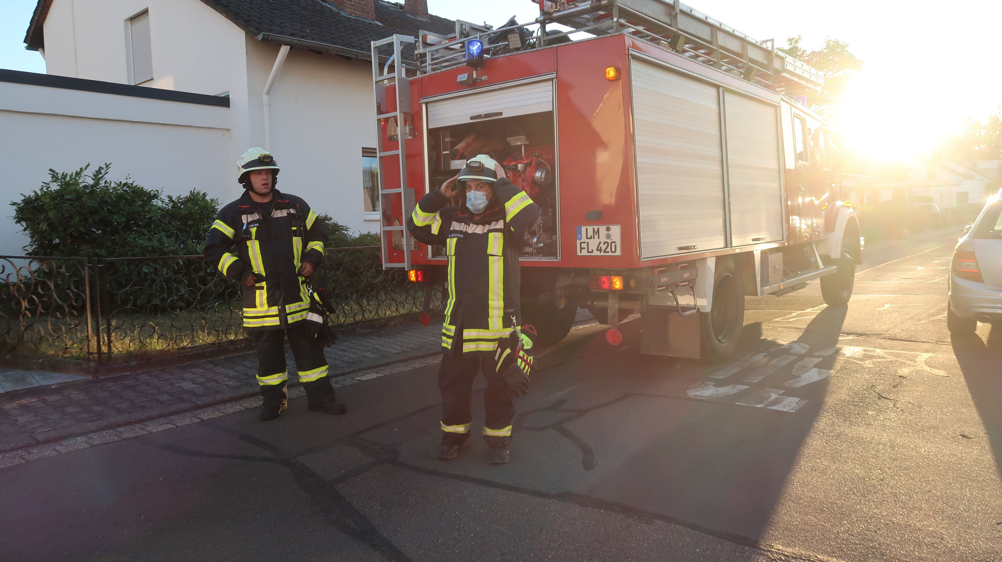 Brand in Mehrfamilienhaus - Foto: FF Limburg