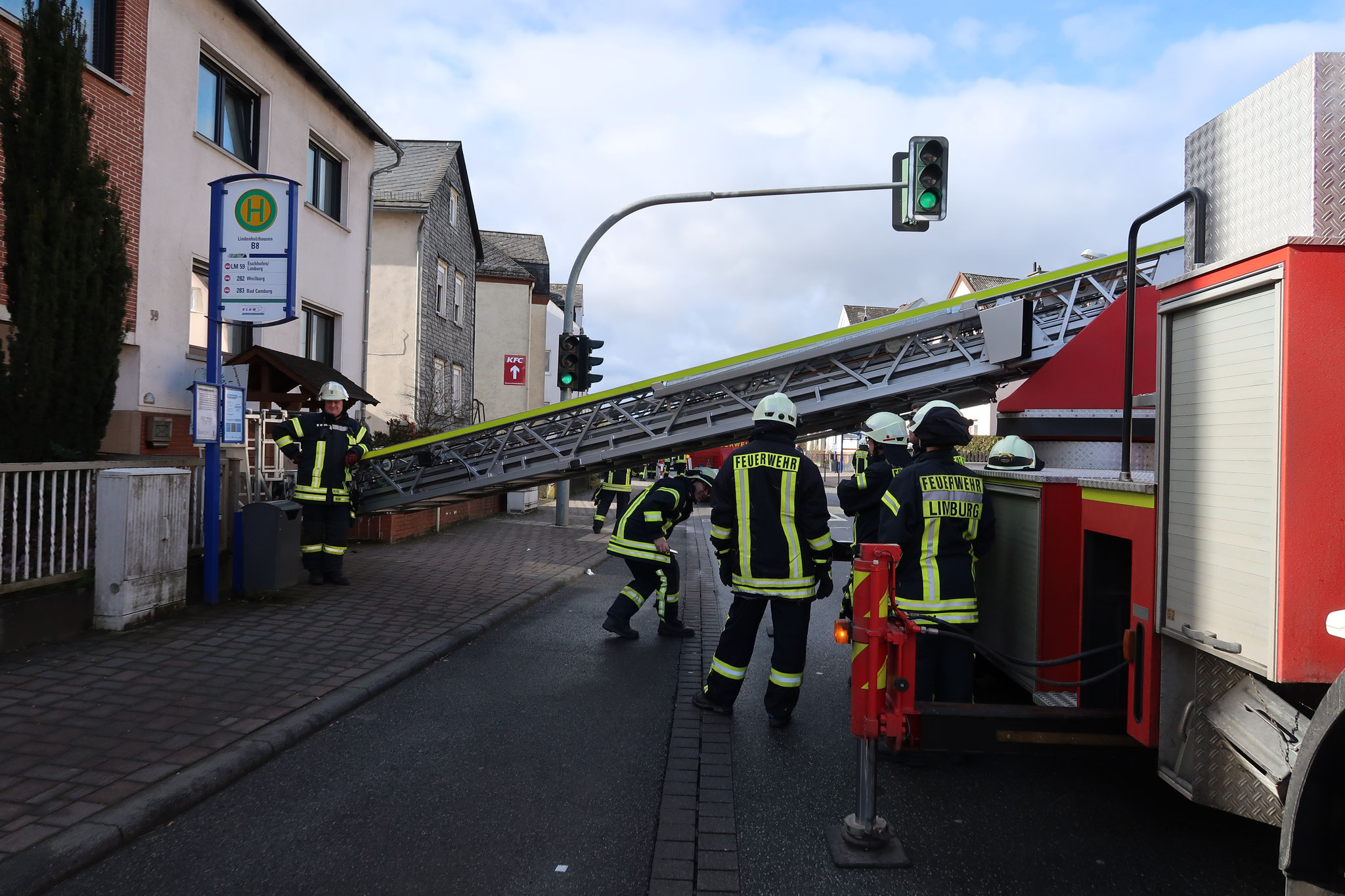 Kaminbrand, Lindenholzhausen, Frankfurter Straße