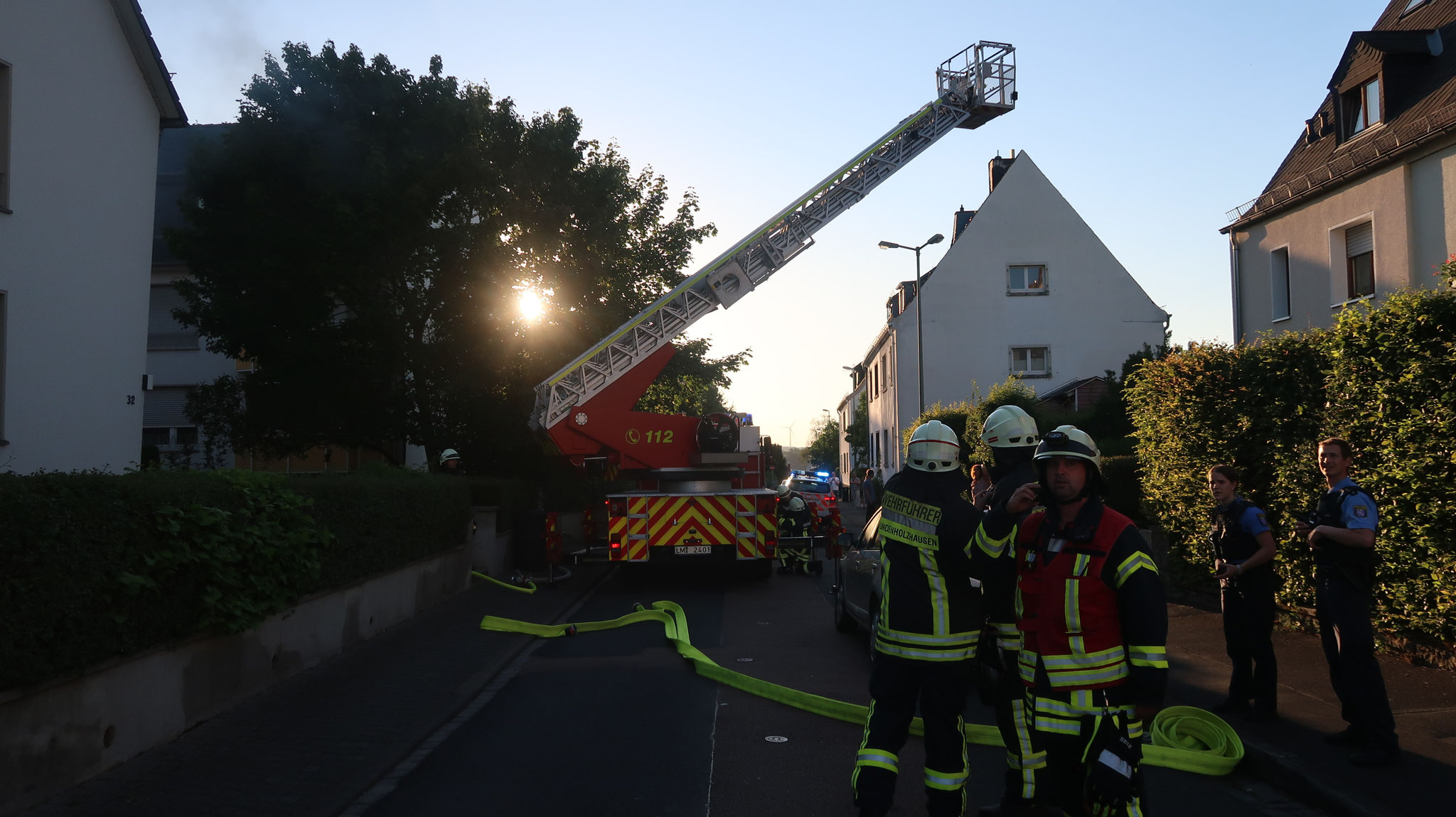 Brand in Mehrfamilienhaus - Foto: FF Limburg