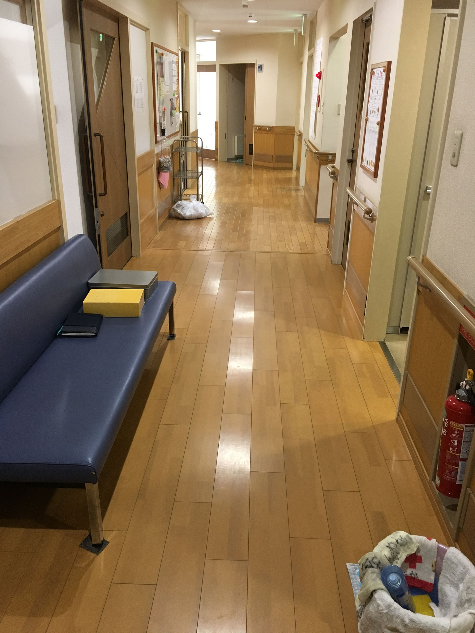 サポートステーション内の清掃