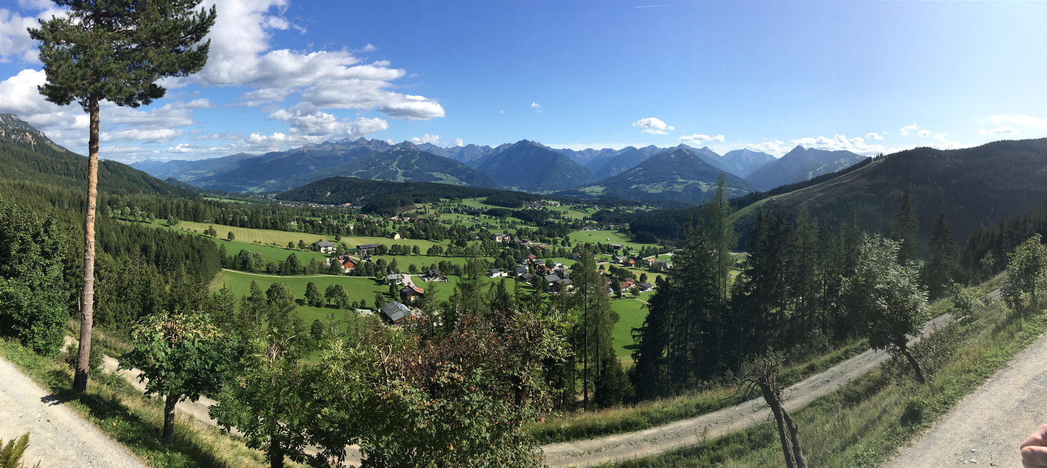 Panoramic view towards the Schladminger Tauern