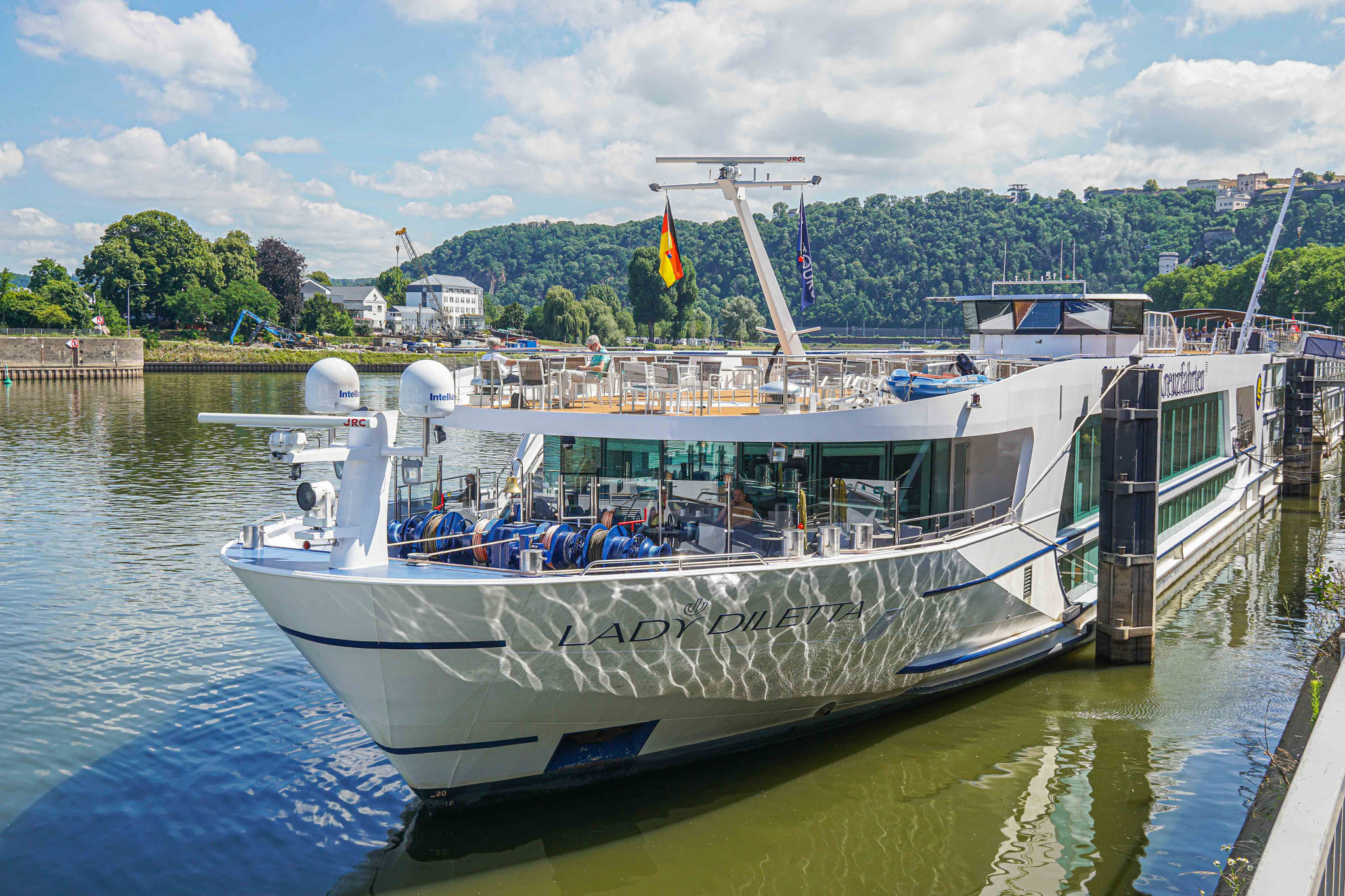 MS LADY DILETTA am Anleger in Koblenz