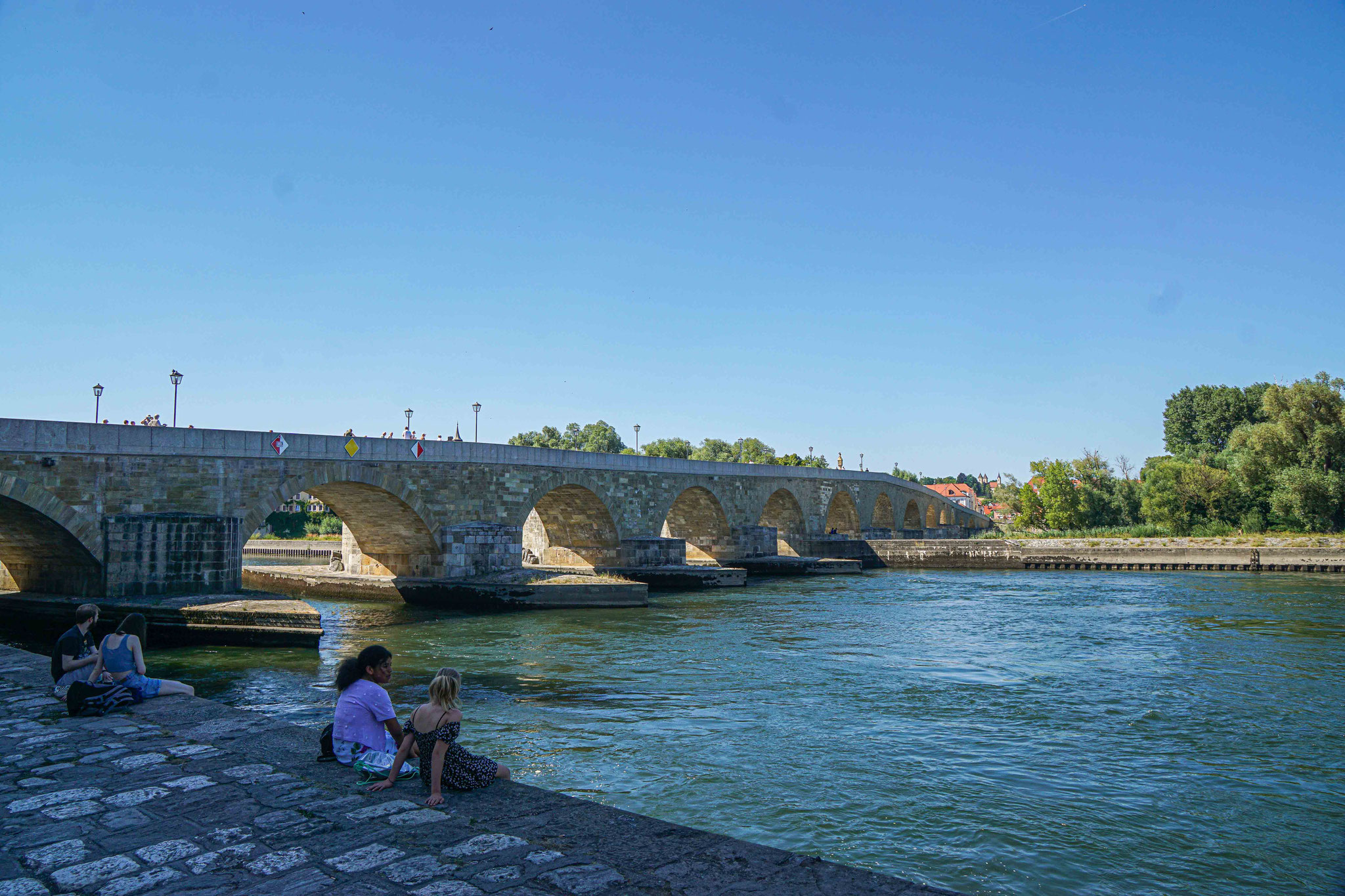 Die Steinerne Brücke in Regensburg