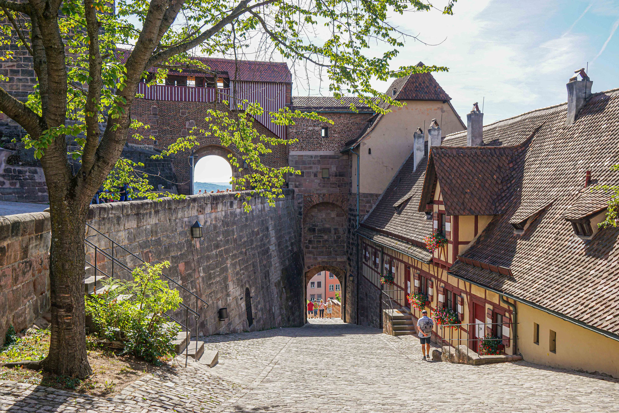 An der Kaiserburg in Nürnberg