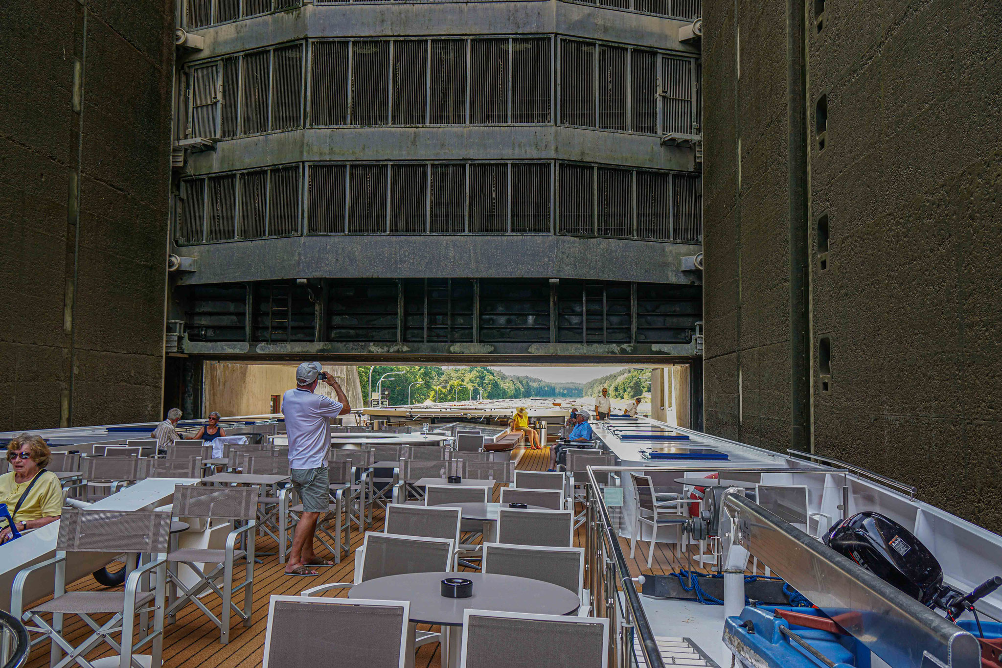 Oben wird es ganz schön eng