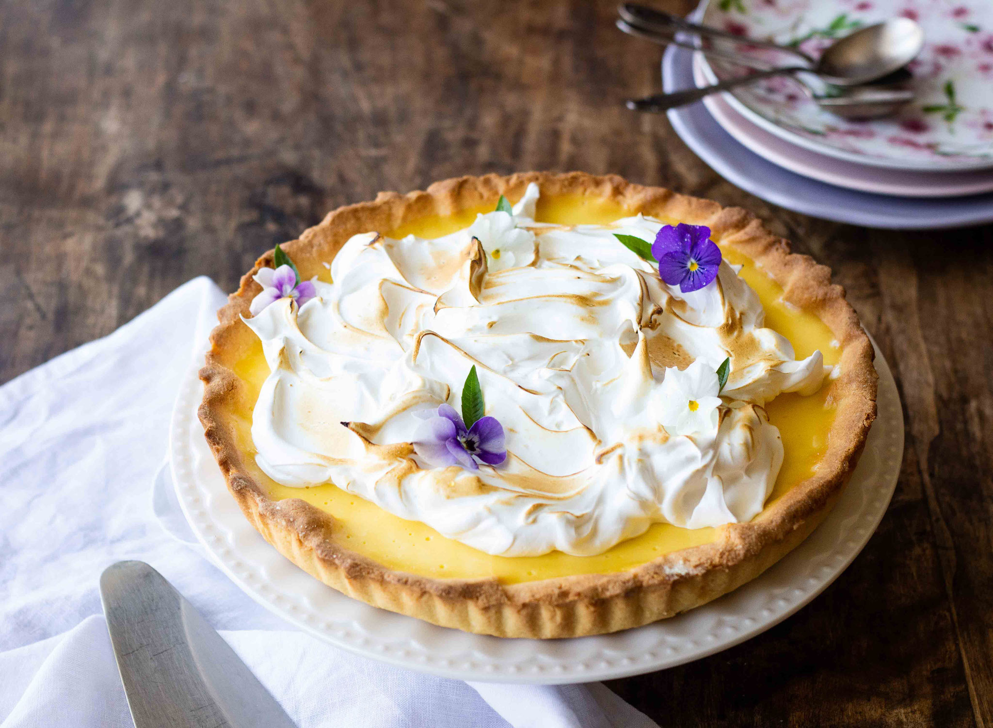 Tarte au citron meringuée