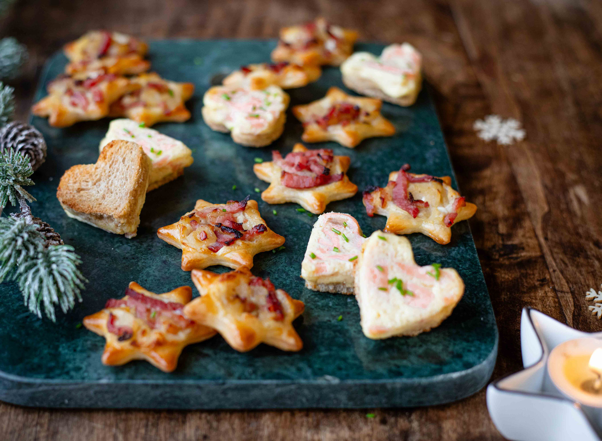 Petits fours salés : 2 recettes apéro faciles pour Noël 