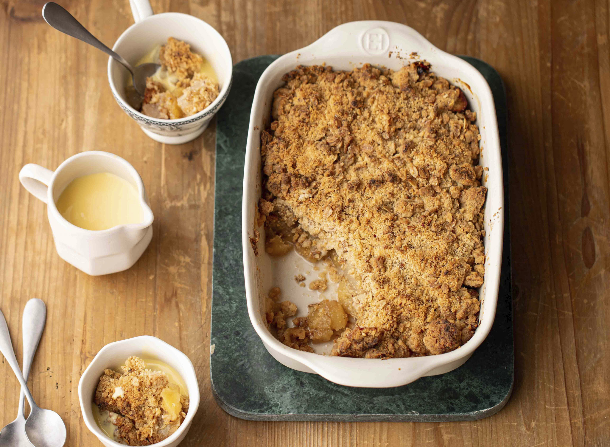 Crumble pommes et poires : recette facile