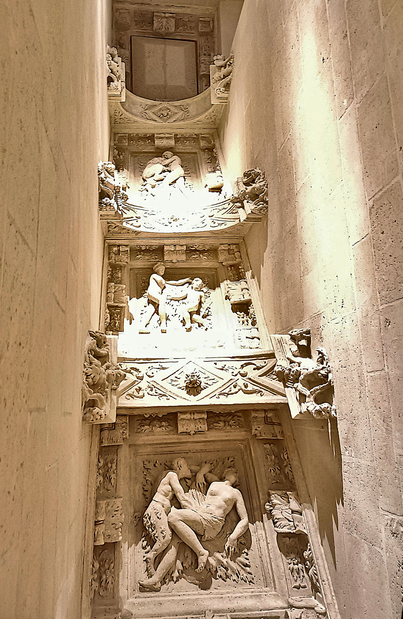 Les escaliers, décor de paliers