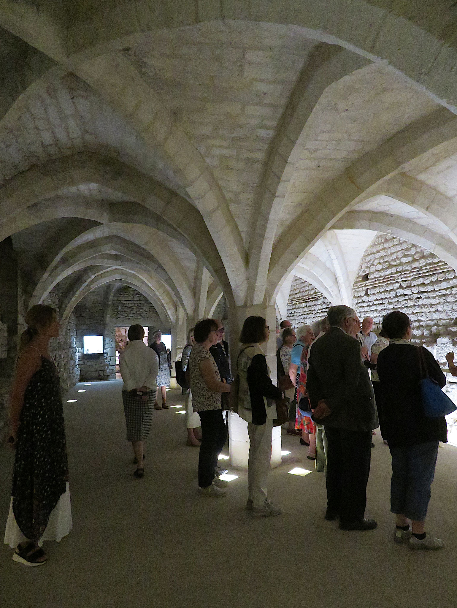 Caves du palais médiéval avec paroi gallo-romaine