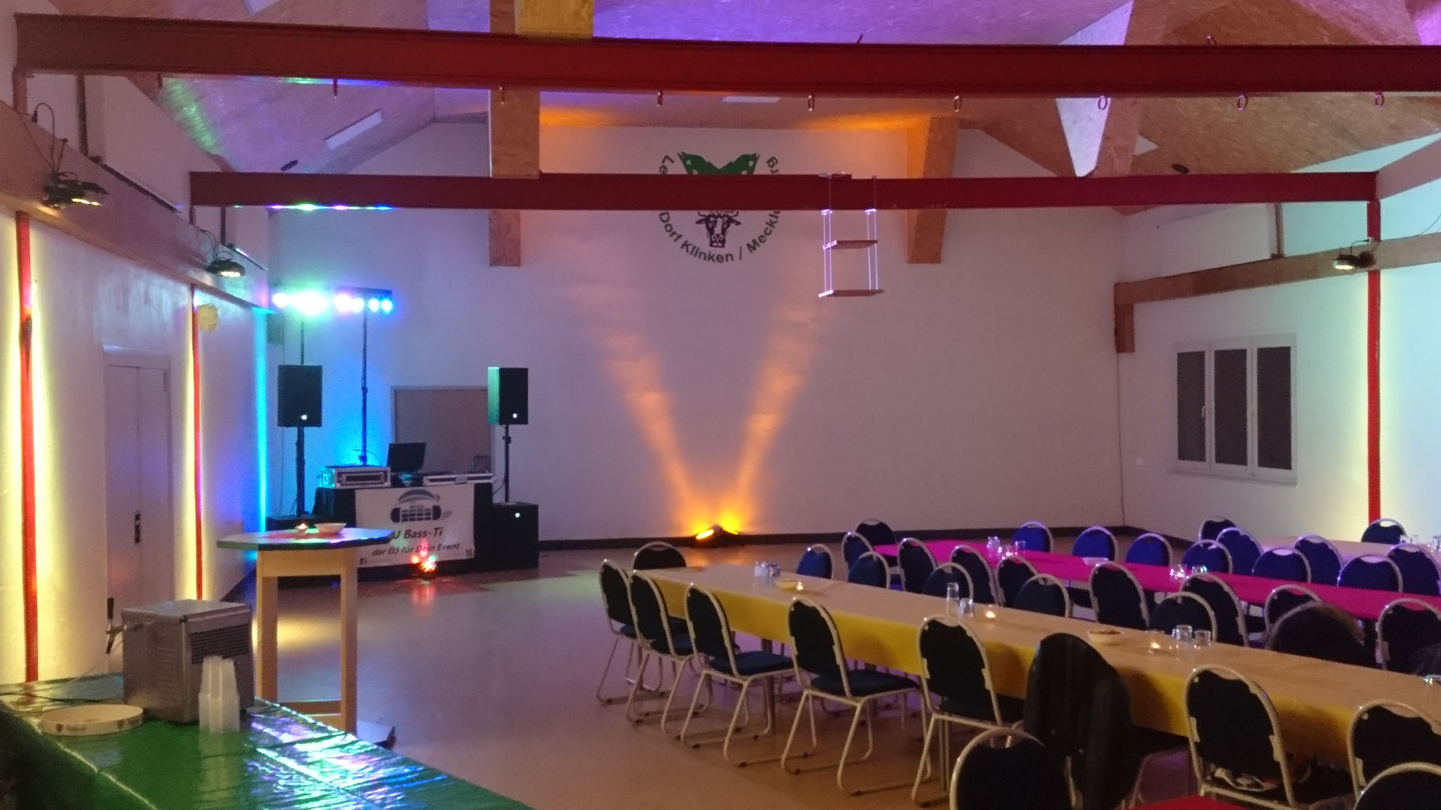 ...Licht und Ton für ein  Vereinsfest mit 100 Leuten