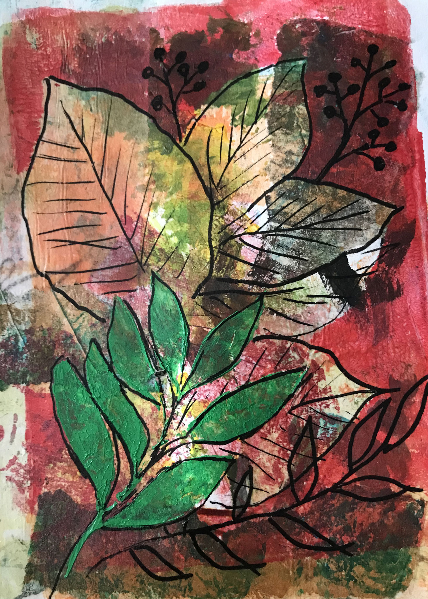 Mixed Media with Collage