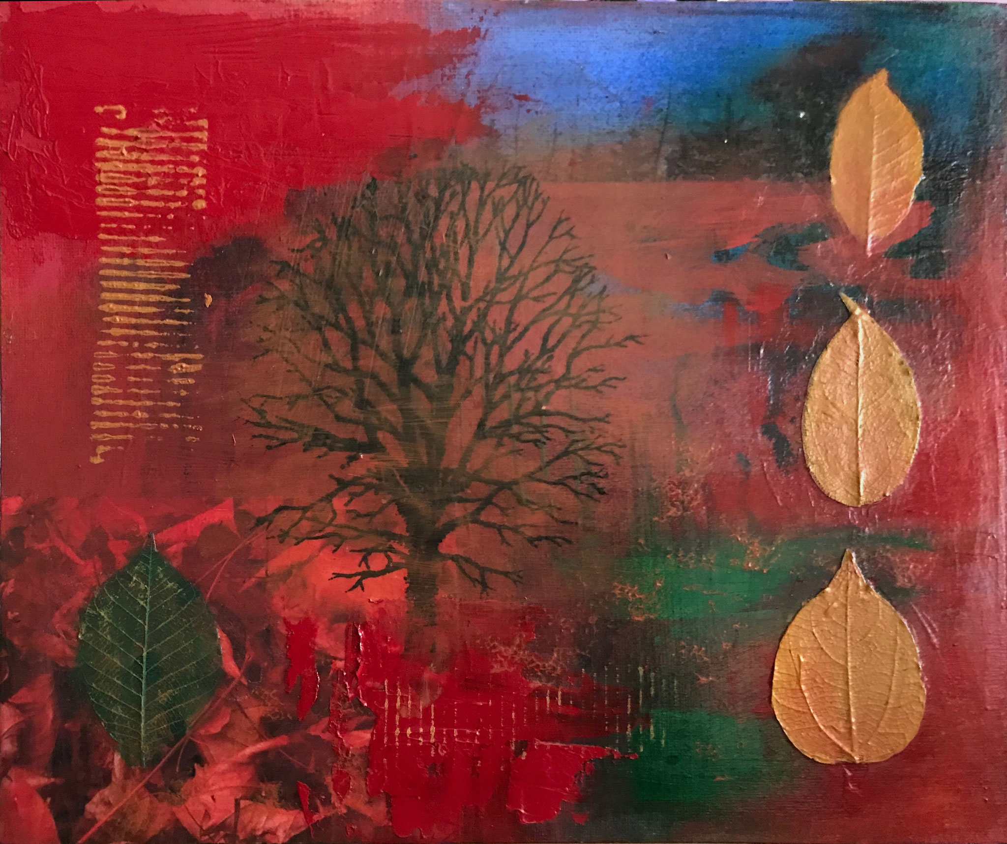 Autumn1-acrylic and collage