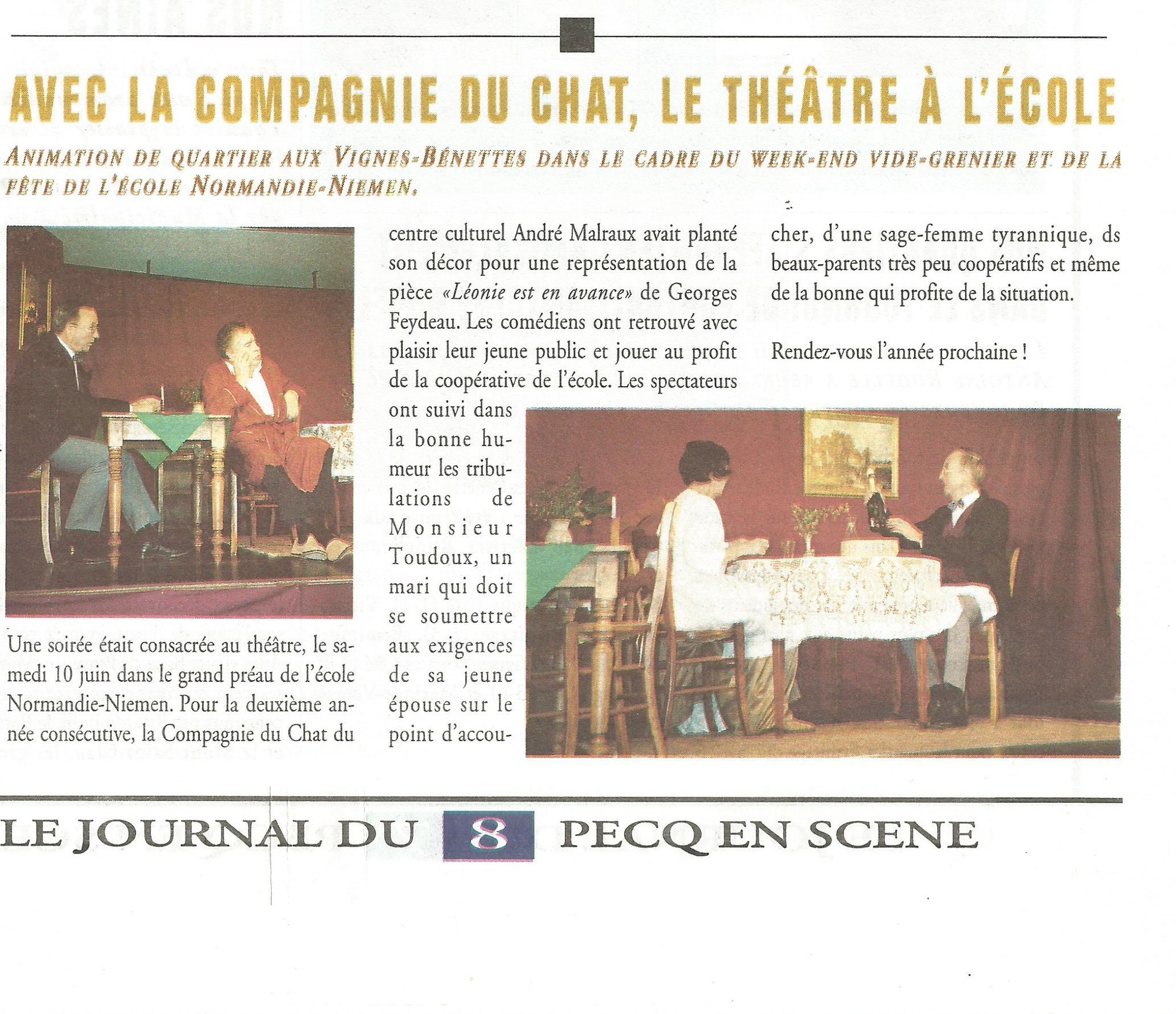Léonie est en avance