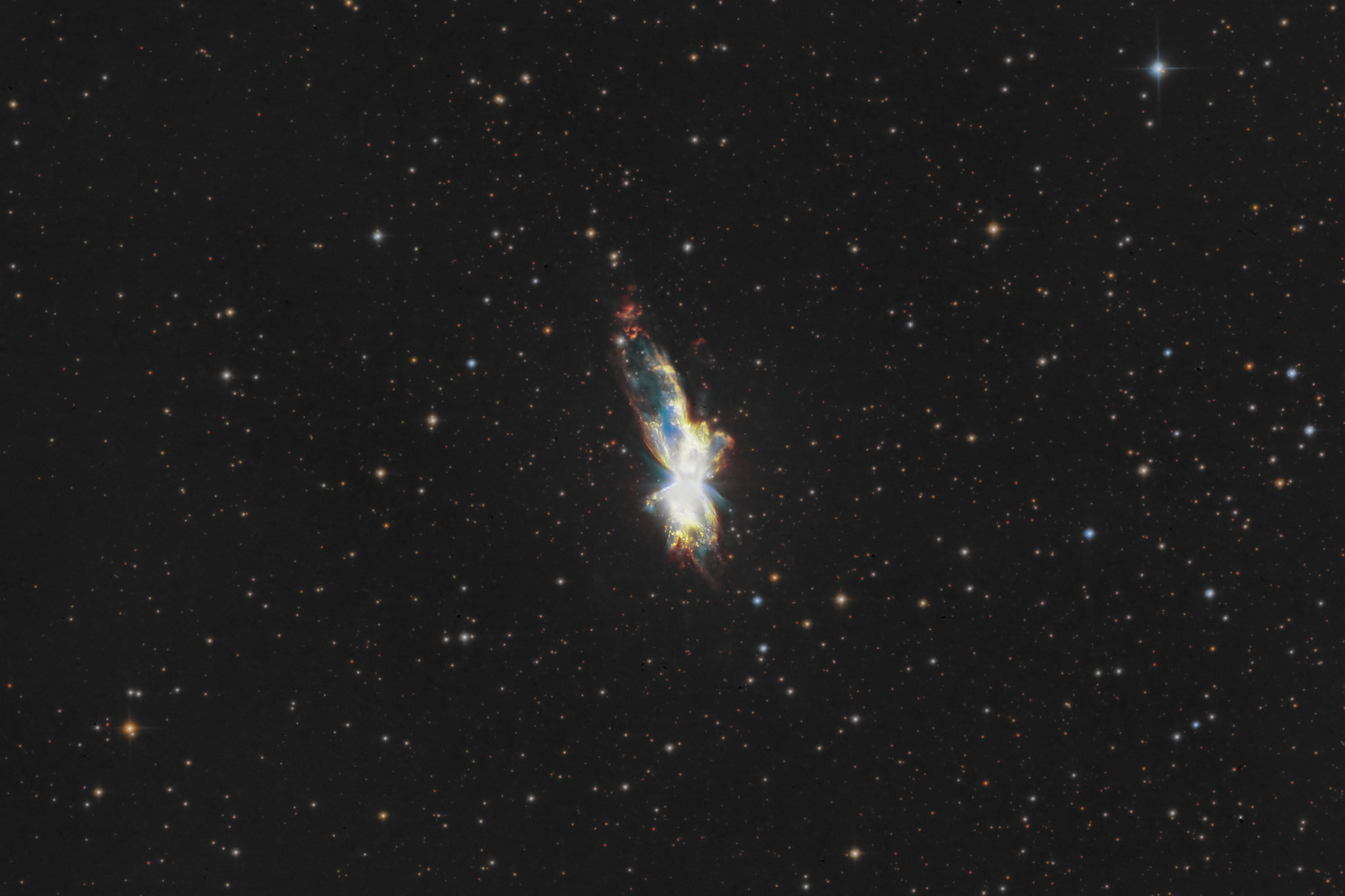 NGC 6302, la nébuleuse du papillon en 19h 23, CDK17, Atria