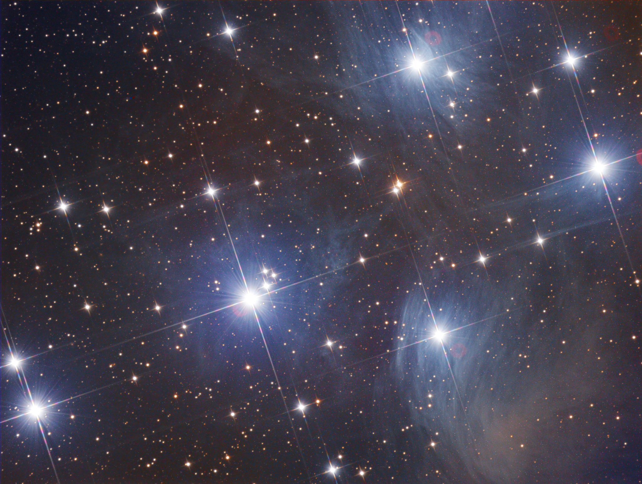 M45, les Pléïades, février 2017, Fabien