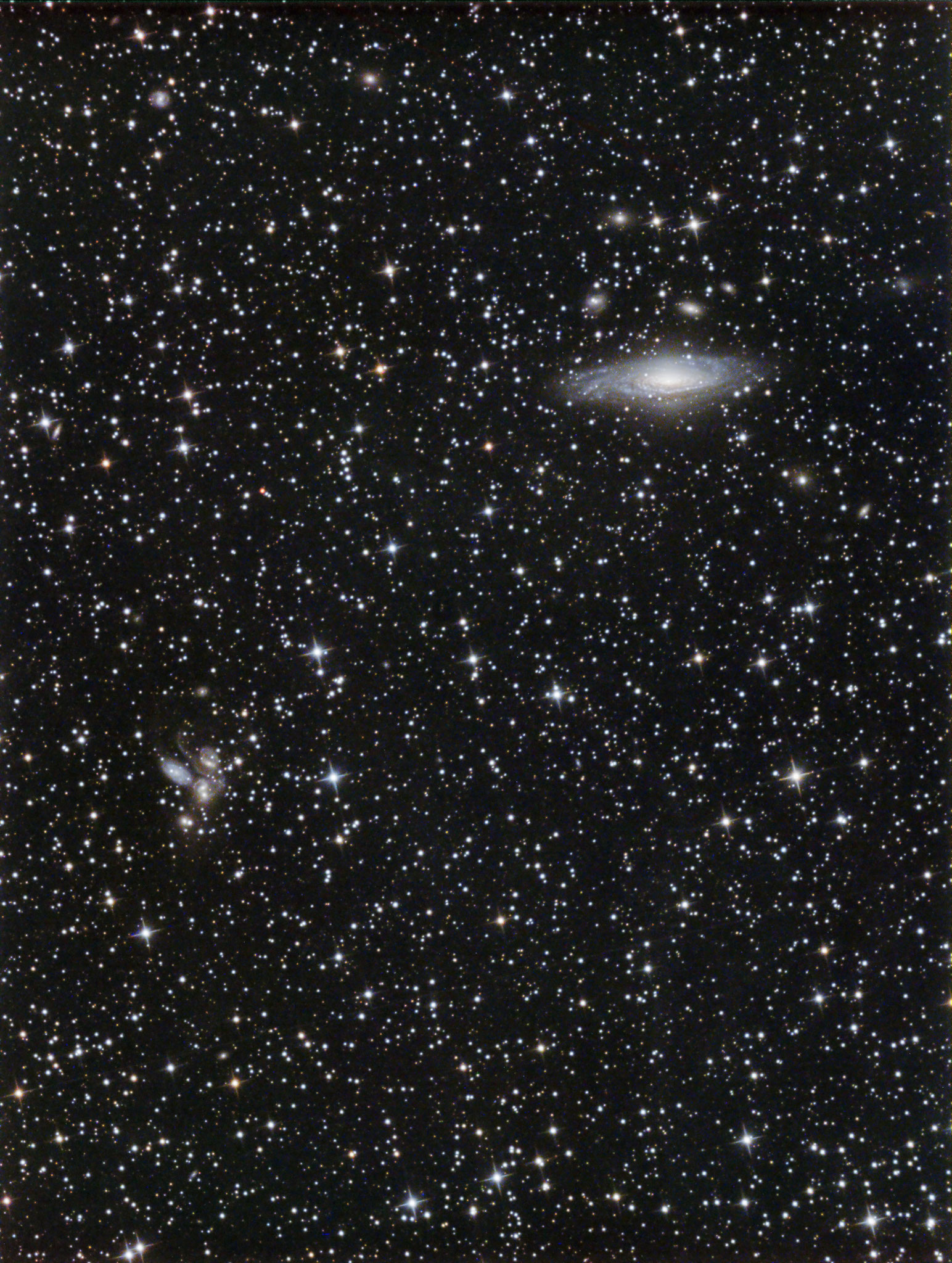 NGC7331 et le Quintette de Stephan, L (12x5min bin1) RVB (5x3min bin2), David et Lionel, 28 août 2016