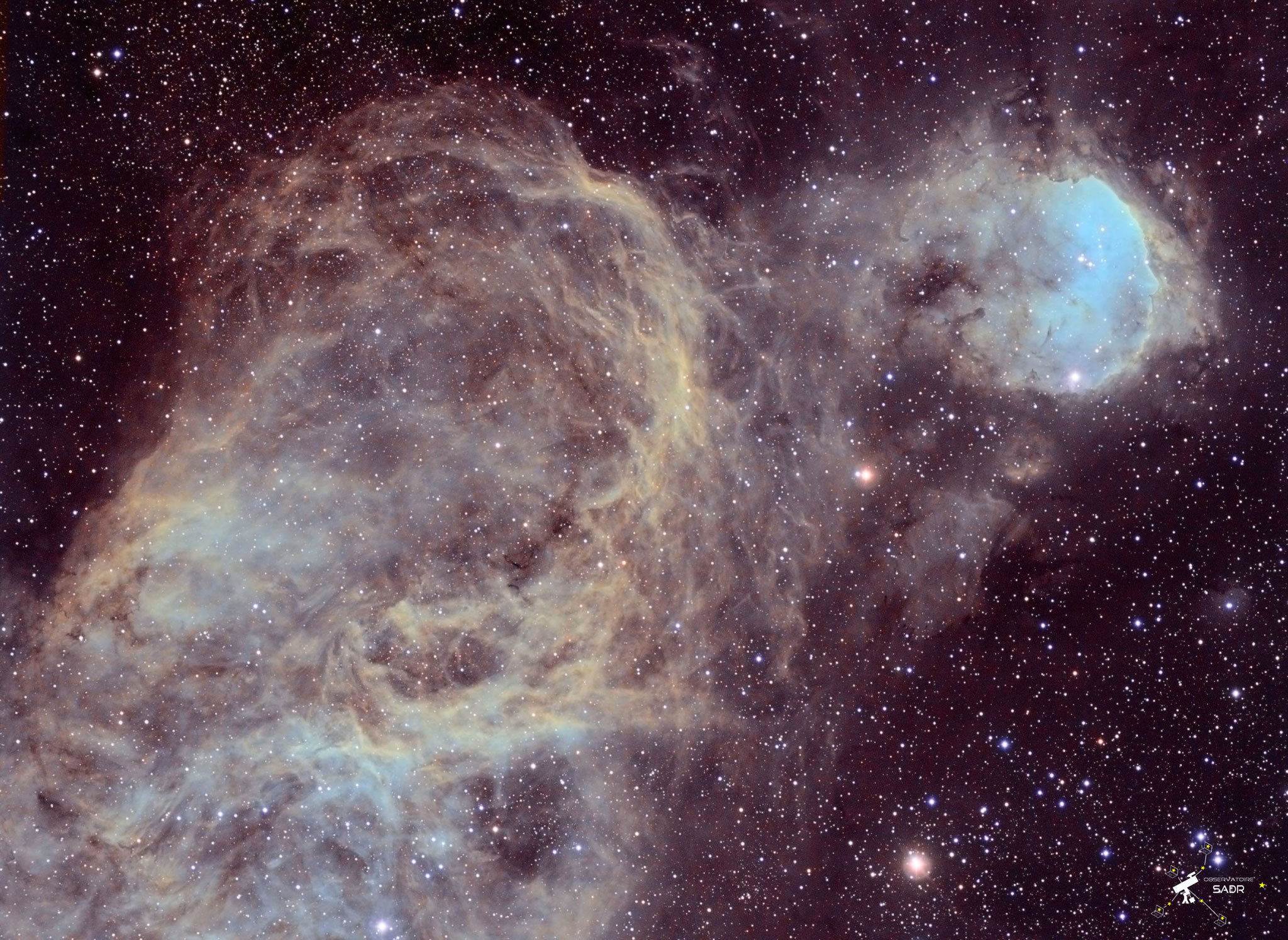 NGC 3324, SHORVB, lunette 127, Alexandre