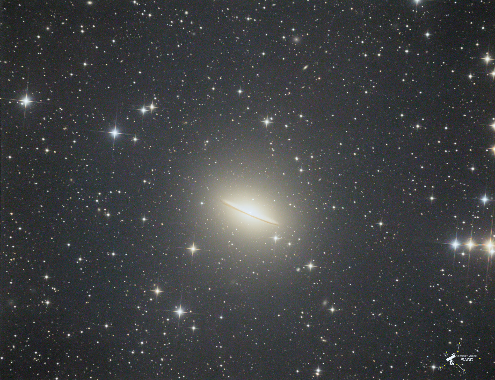 M104, galaxie du Sombrero, T355 Chili, mars 2018