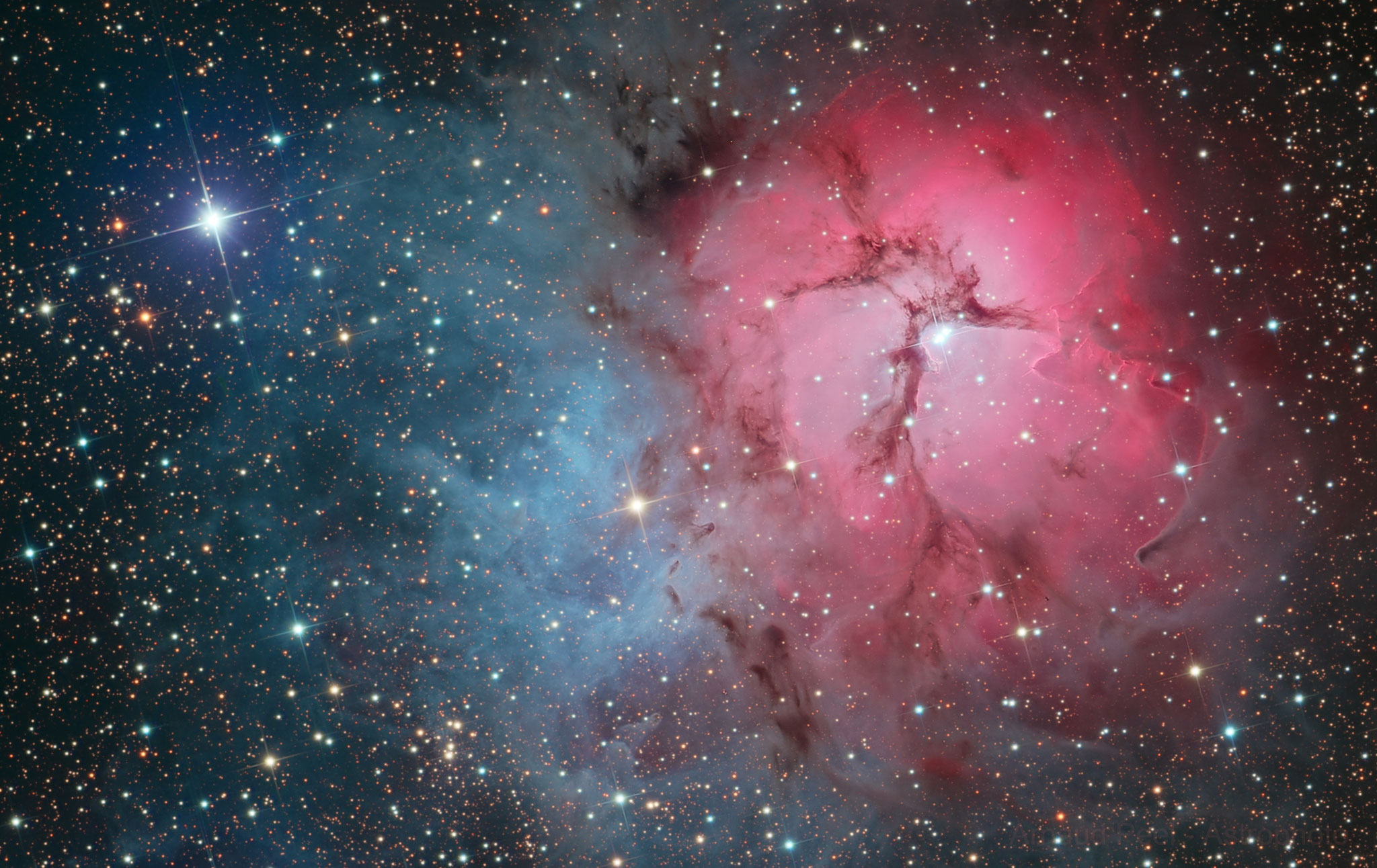 M20, nébuleuse Trifide, Atria CDK 17